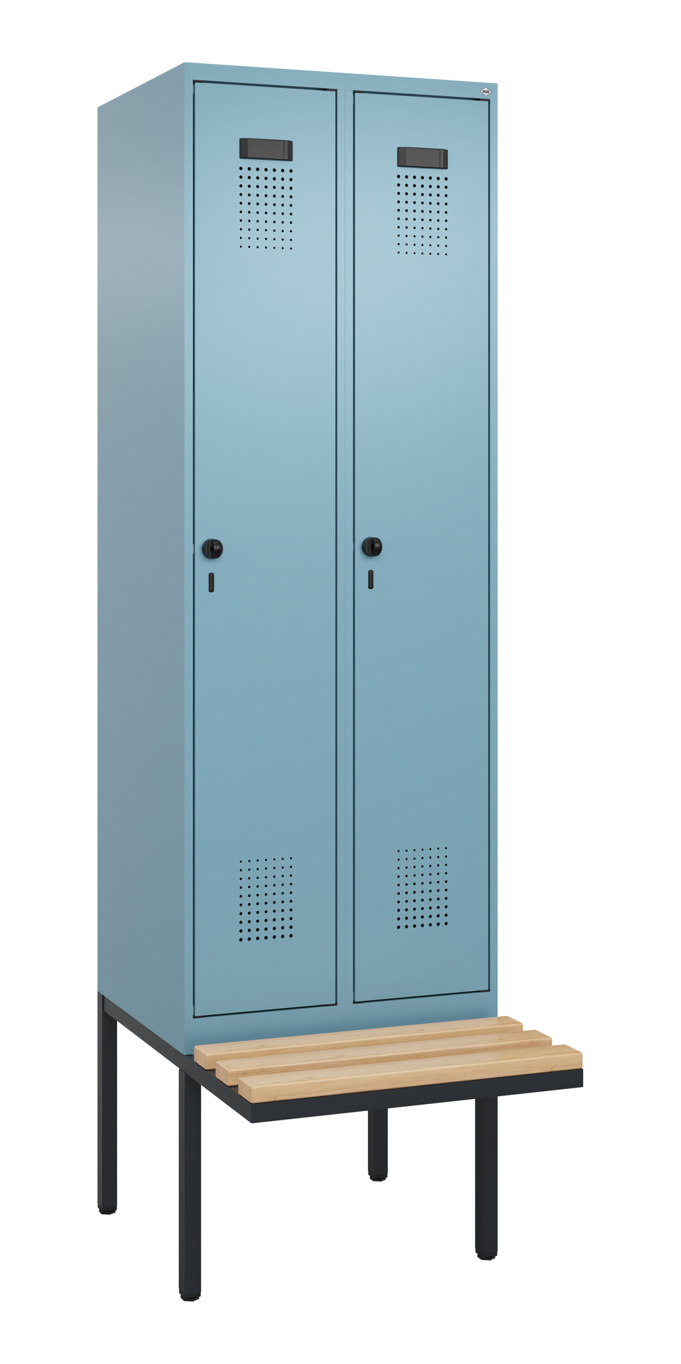 C+P Spind Evolo PLUS, Bank, 2 Abteil, 2120x600x815