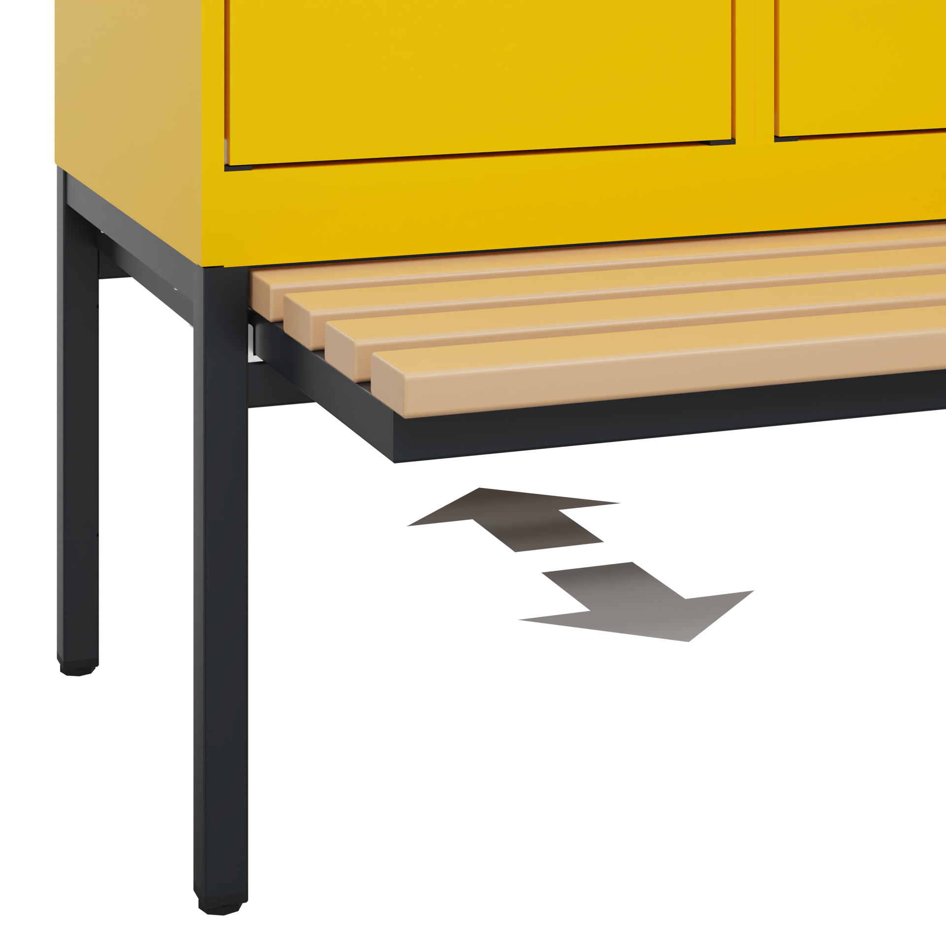 C+P Spind Evolo PLUS, Bank, 2 Abteile, 1950x800x815mm