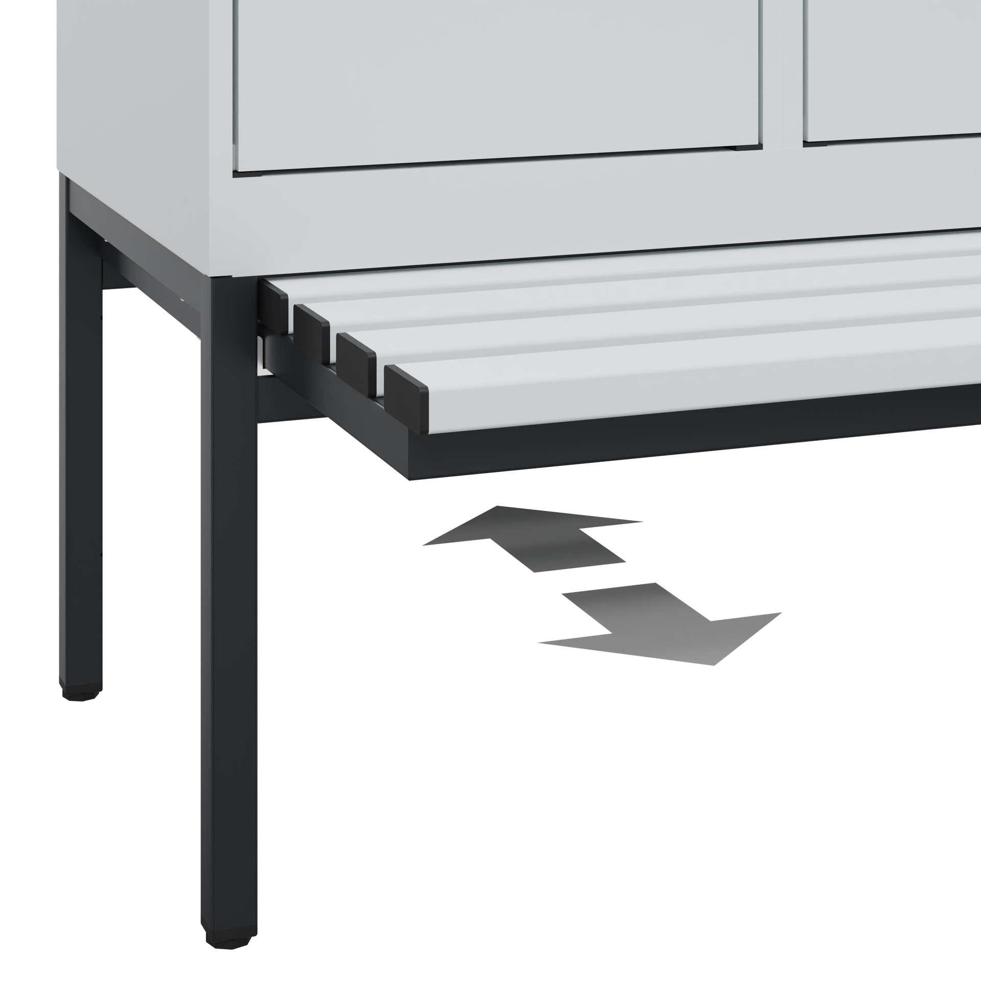 C+P Spind Evolo PLUS, Bank, 1 Abteil, 2120x400x815mm