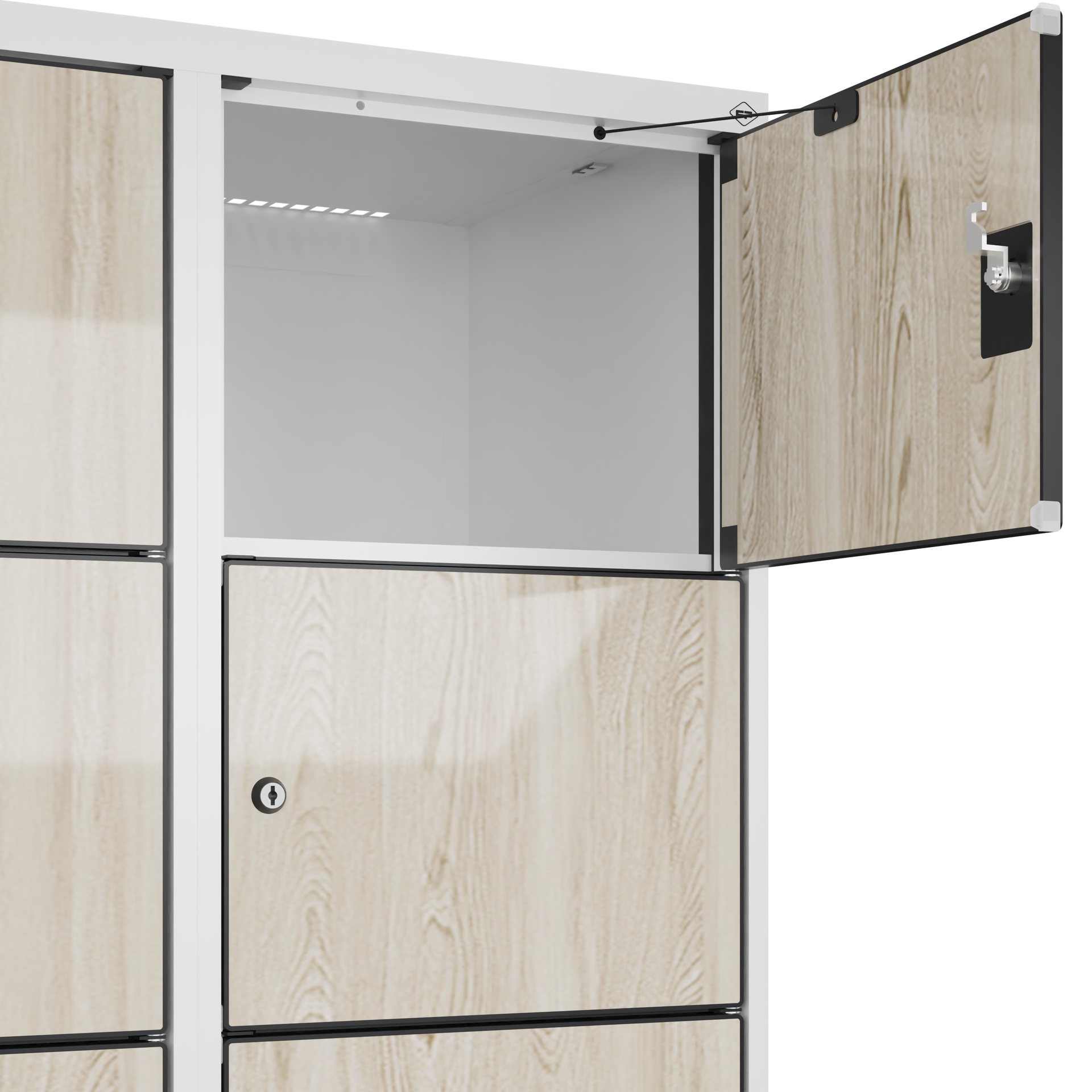 C+P Schlie�fachschrank Evolo PLUS, Sockel, 12 F�cher, 1950x800x500mm