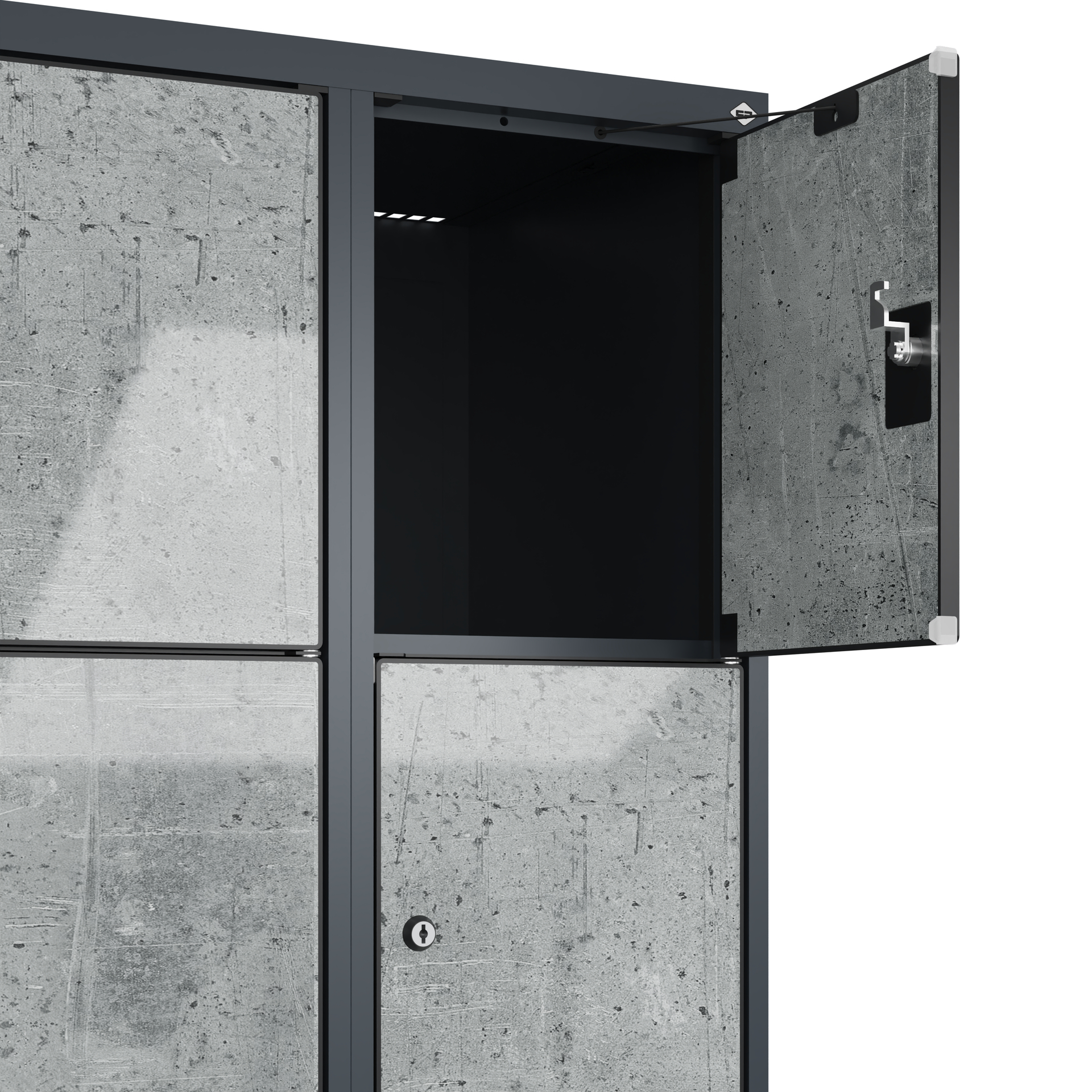 C+P Schlie�fachschrank Evolo PLUS, 10 F�cher, 1850x600x500mm