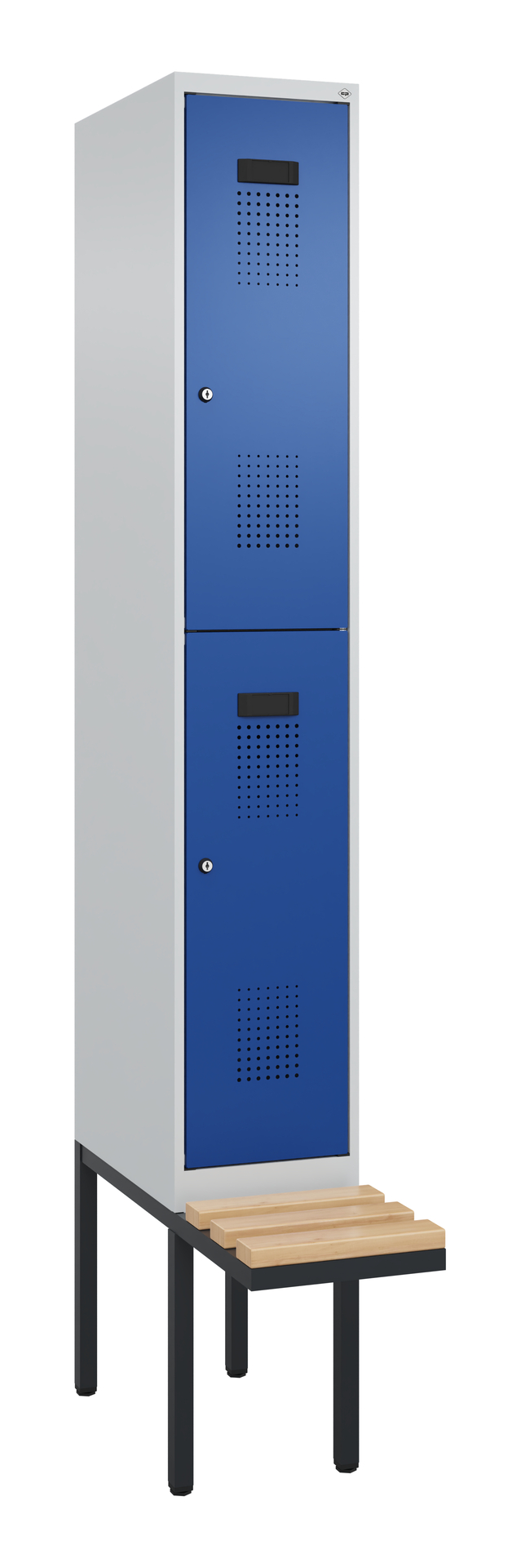 C+P Doppelstock-Spind Evolo PLUS, Bank, 2 Fächer, 