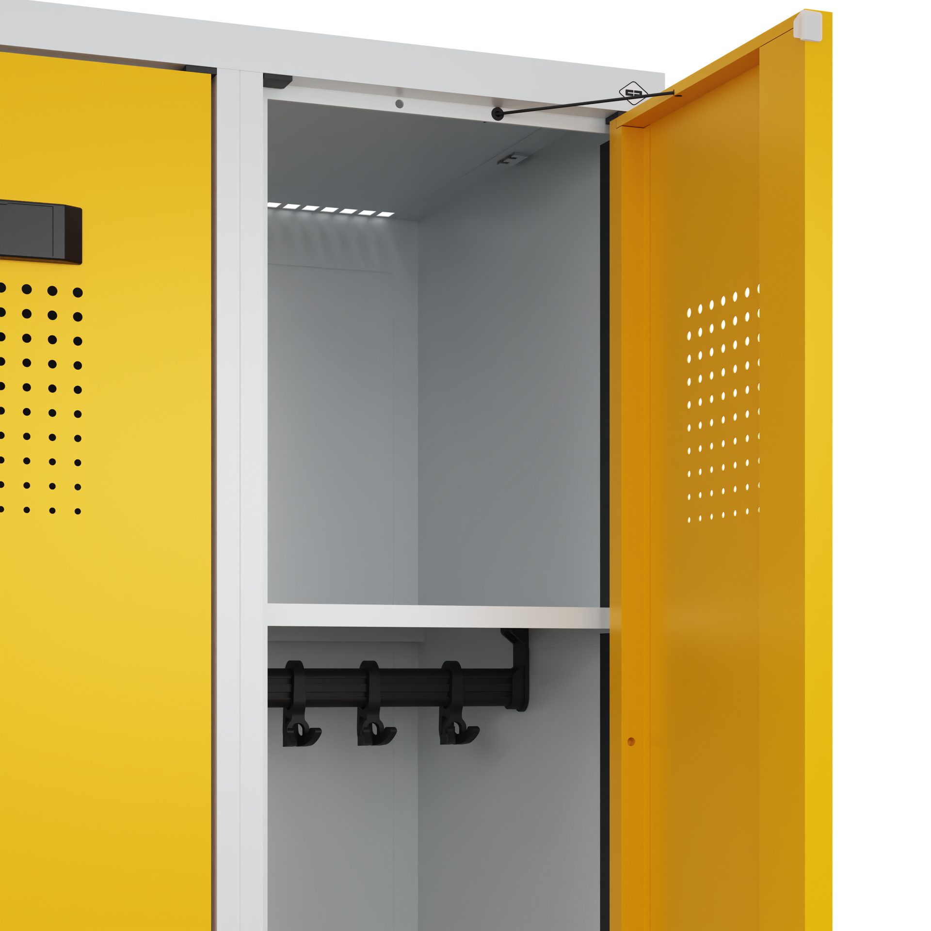 C+P Spind Evolo PLUS, Bank, 2 Abteil, 2120x600x815mm