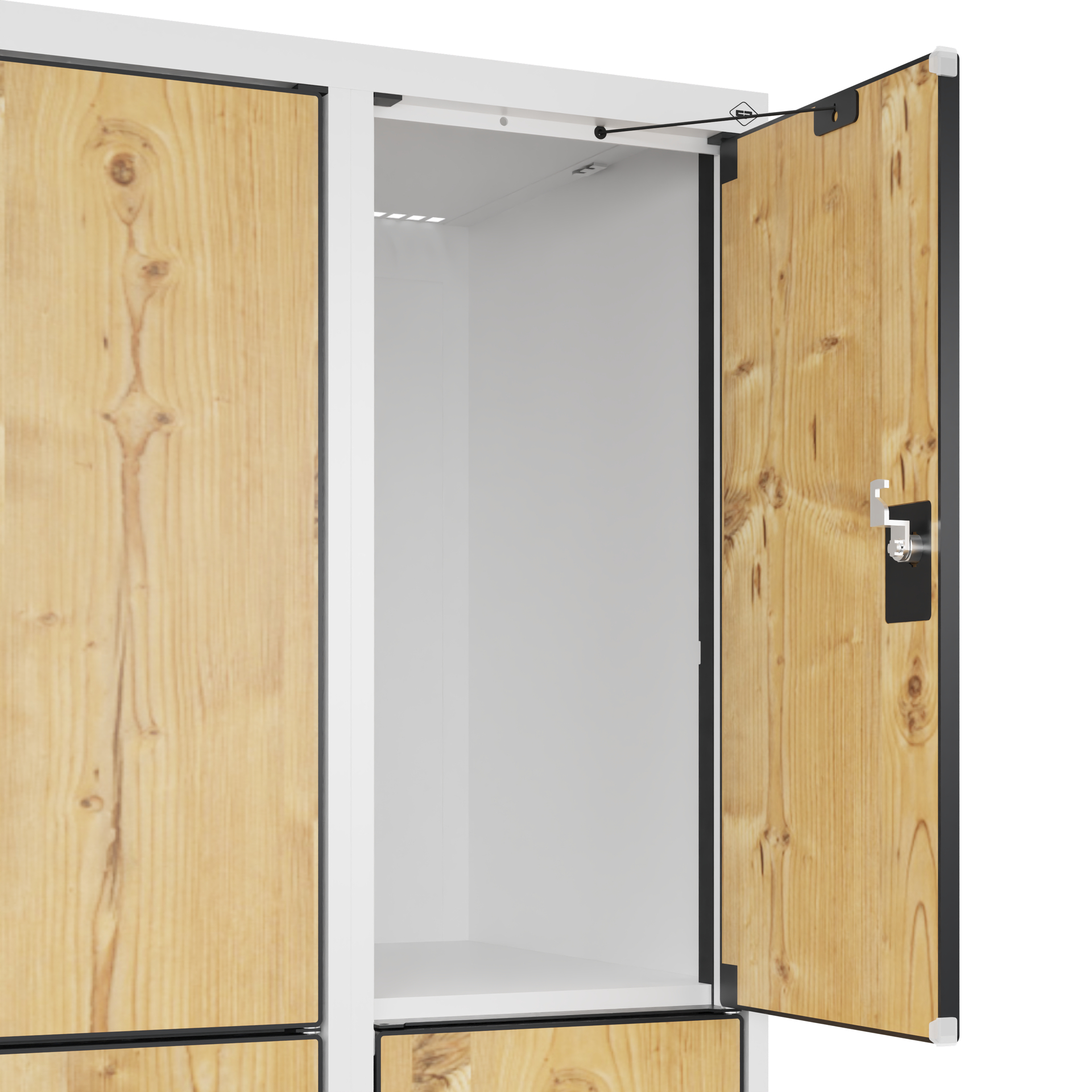 C+P Schlie�fachschrank Evolo PLUS, Sockel, 9 F�cher, 1950x900x500mm