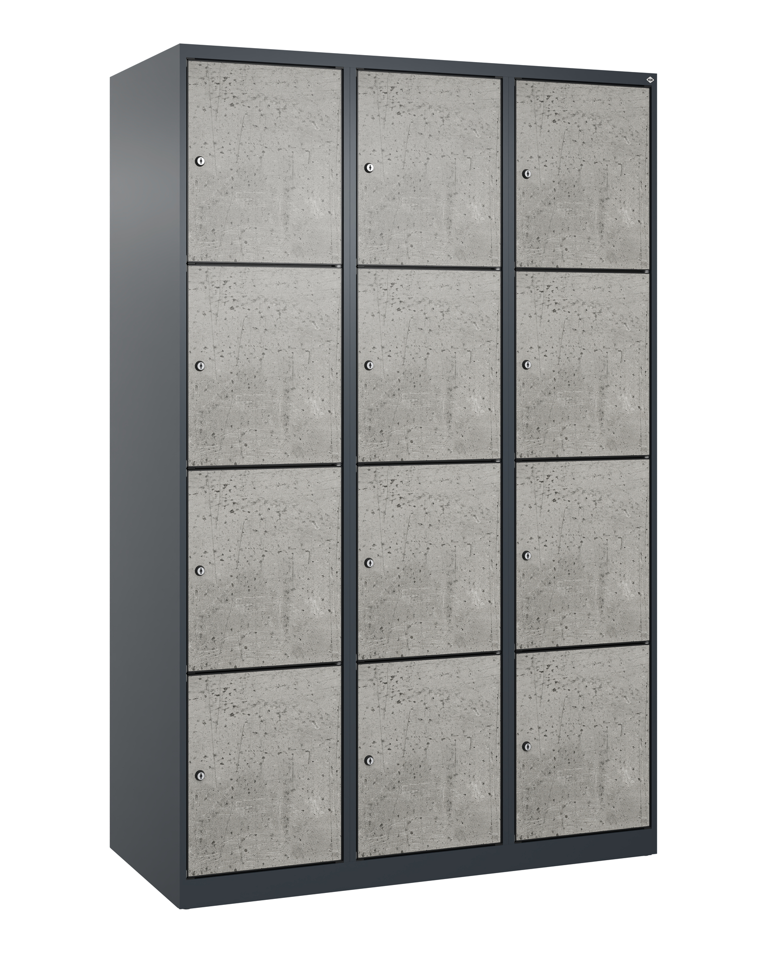 C+P Schlie�fachschrank Evolo PLUS, 12 F�cher, 1850x1200x500mm
