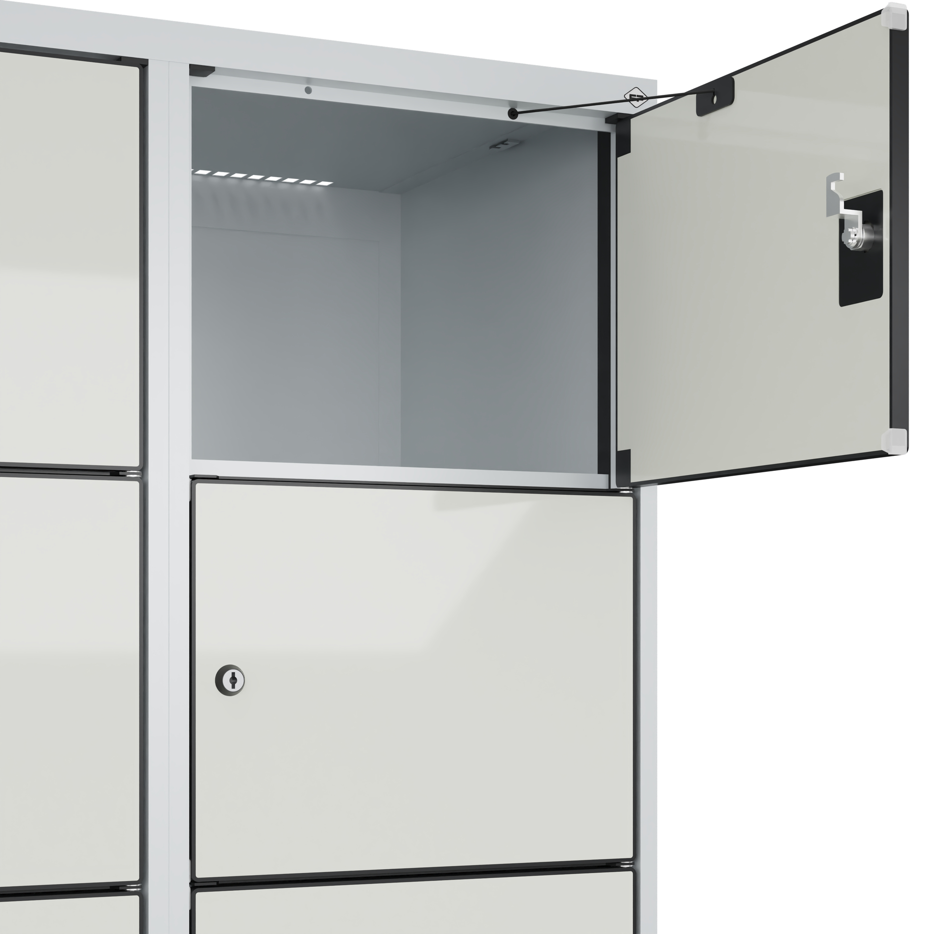 C+P Schlie�fachschrank Evolo PLUS, F��e, 12 F�cher, 1950x800x500mm