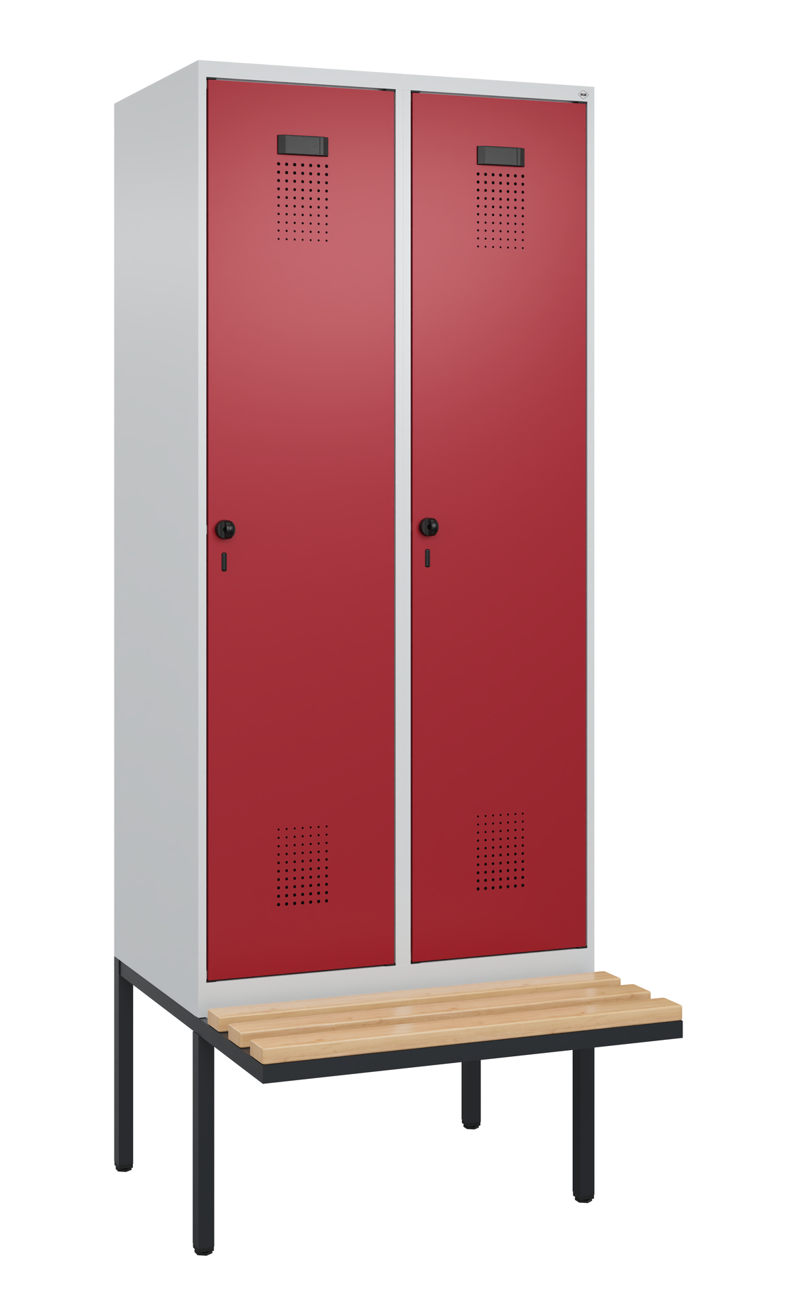 C+P Spind Evolo PLUS, Bank, 2 Abteile, 2120x800x81