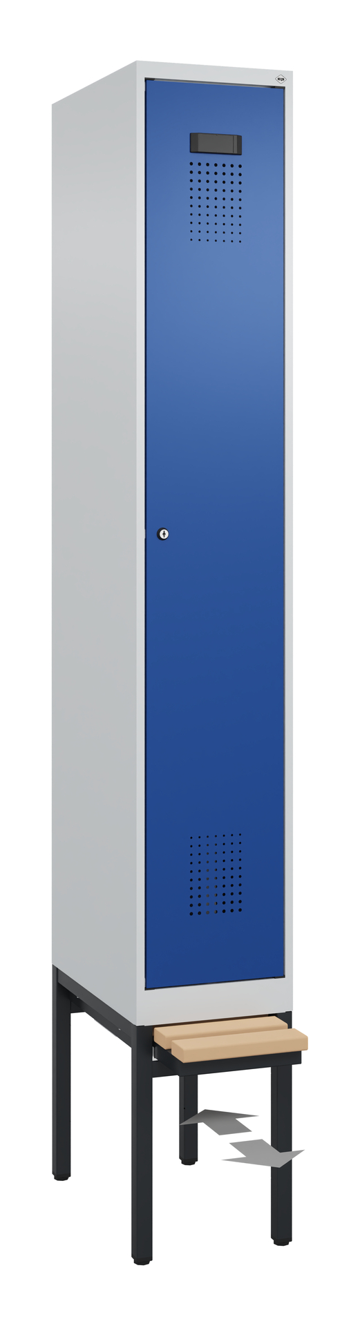 C+P Spind Evolo PLUS, Bank, 1 Abteil, 2120x300x815mm