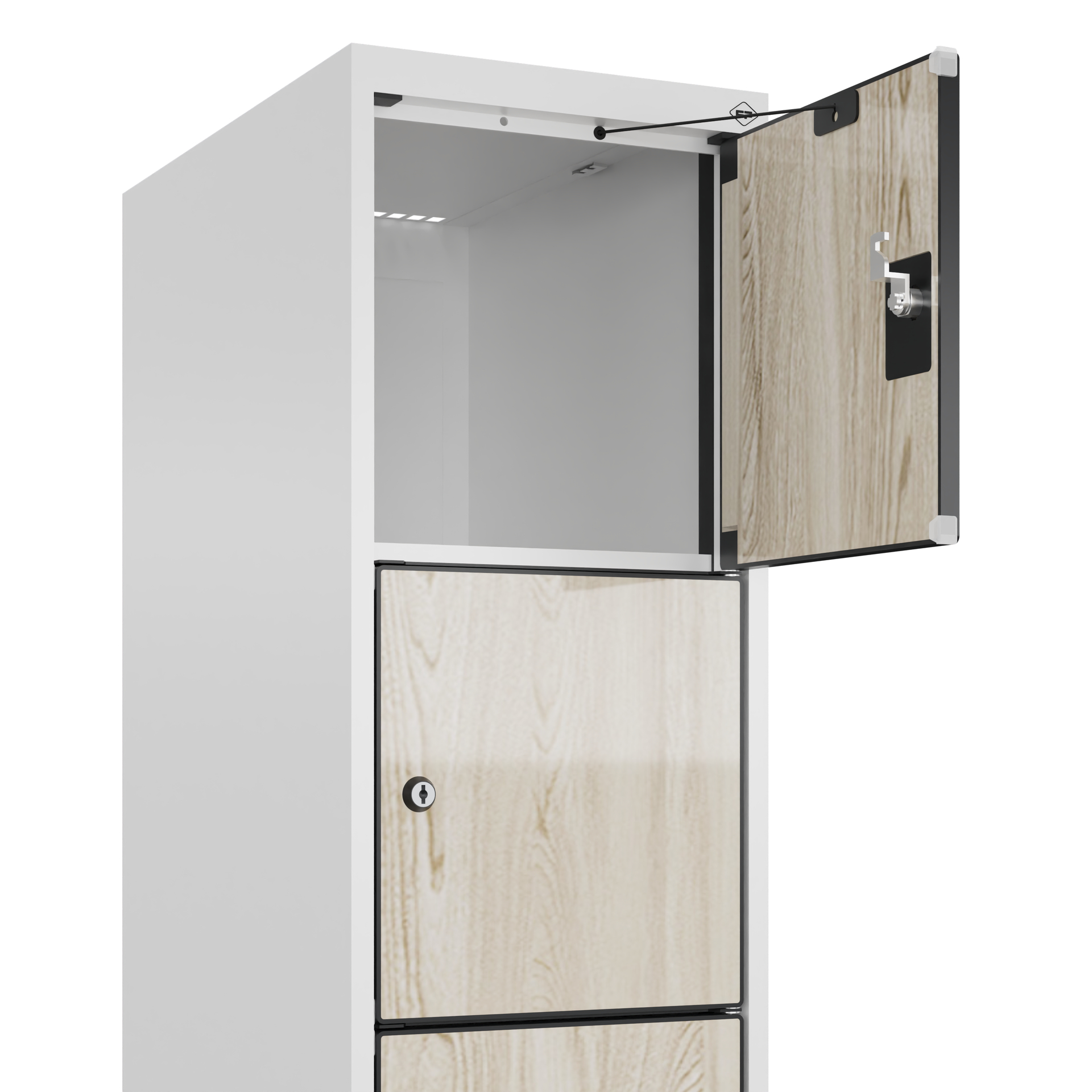 C+P Schlie�fachschrank Evolo PLUS, 6 F�cher, 1850x300x500mm