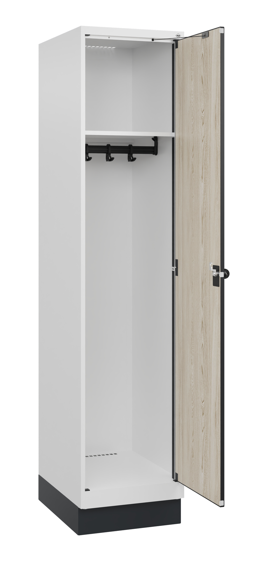 C+P Spind Evolo PLUS, Sockel, 1 Abteil, 1630x400x500mm