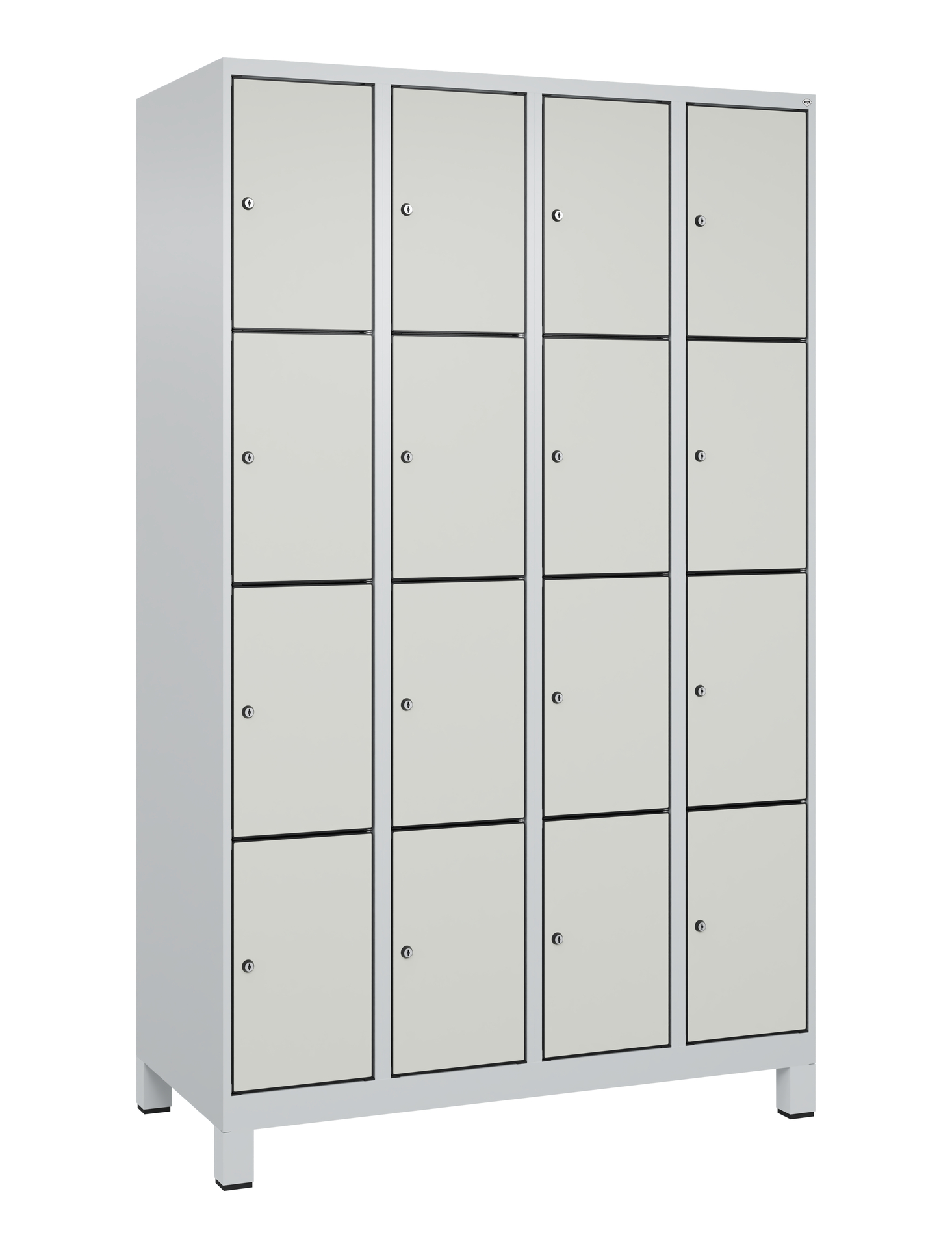 C+P Schlie�fachschrank Evolo PLUS, F��e, 16 F�cher, 1950x1200x500mm
