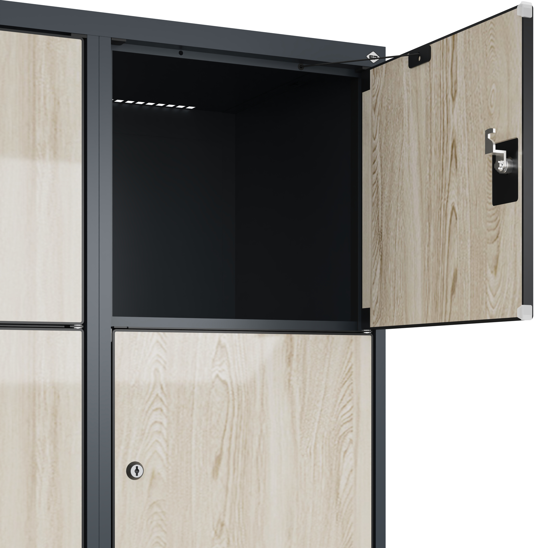 C+P Schlie�fachschrank Evolo PLUS, 15 F�cher, 1850x1200x500mm