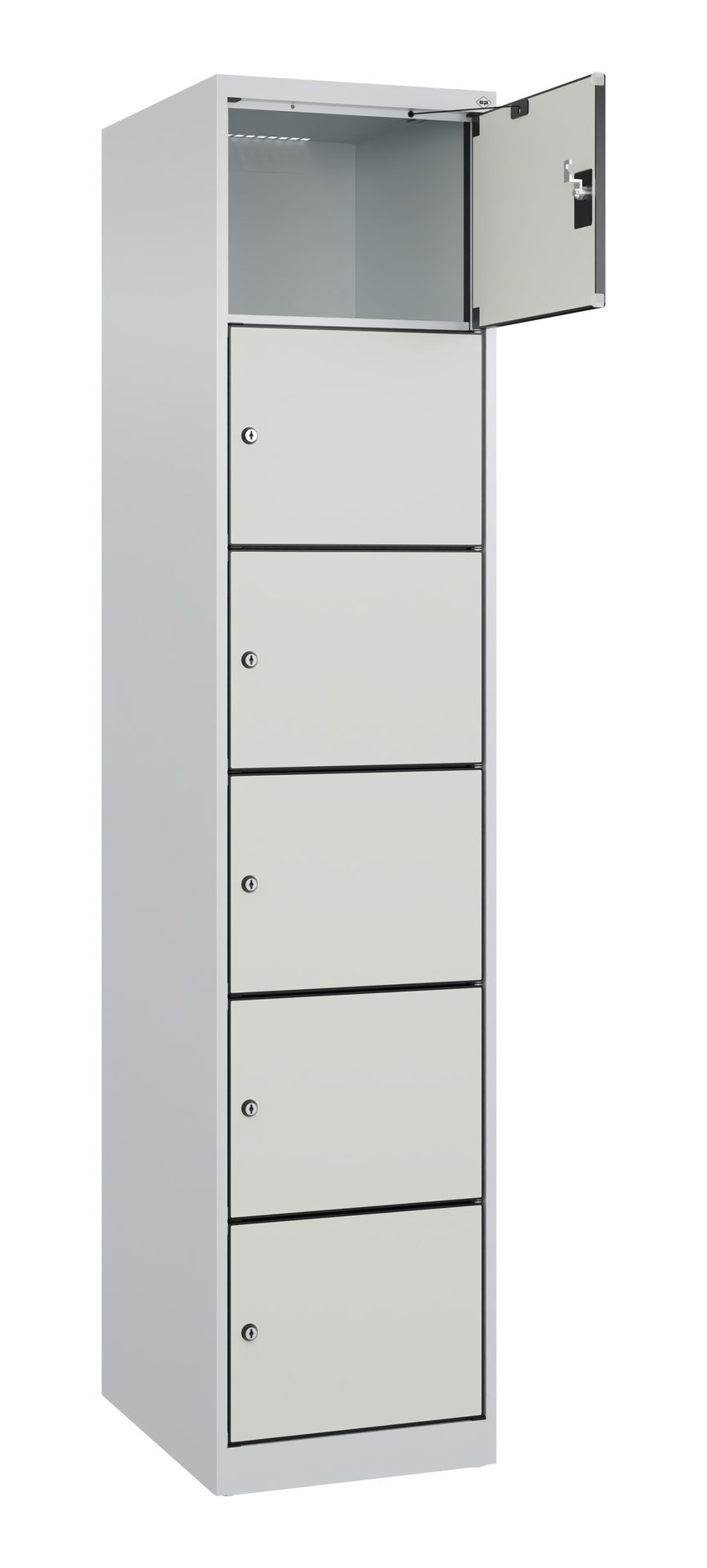 C+P Schlie�fachschrank Evolo PLUS, 6 F�cher, 1850x400x500mm