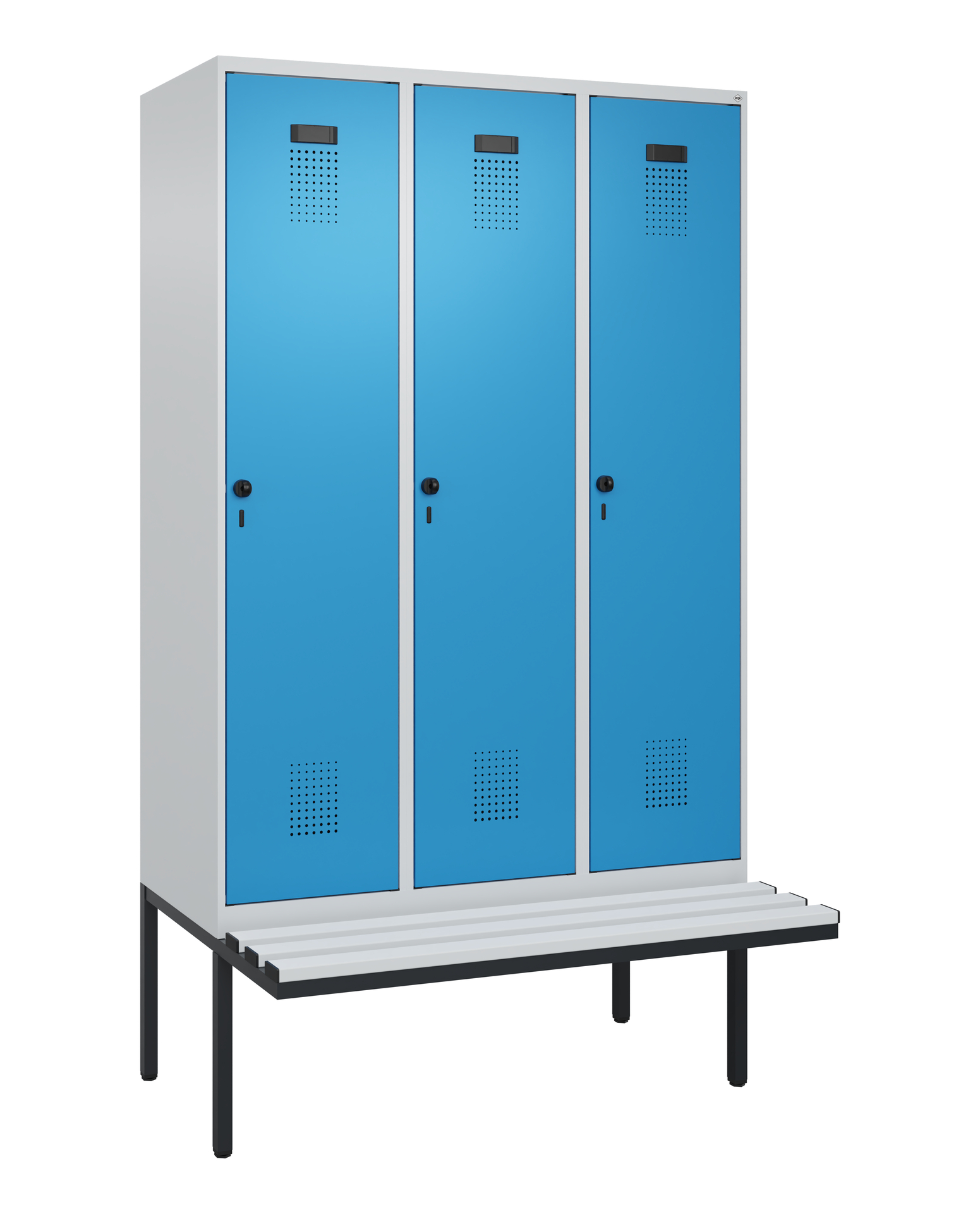 C+P Spind Evolo PLUS, Bank, 3 Abteile, 2120x1200x8