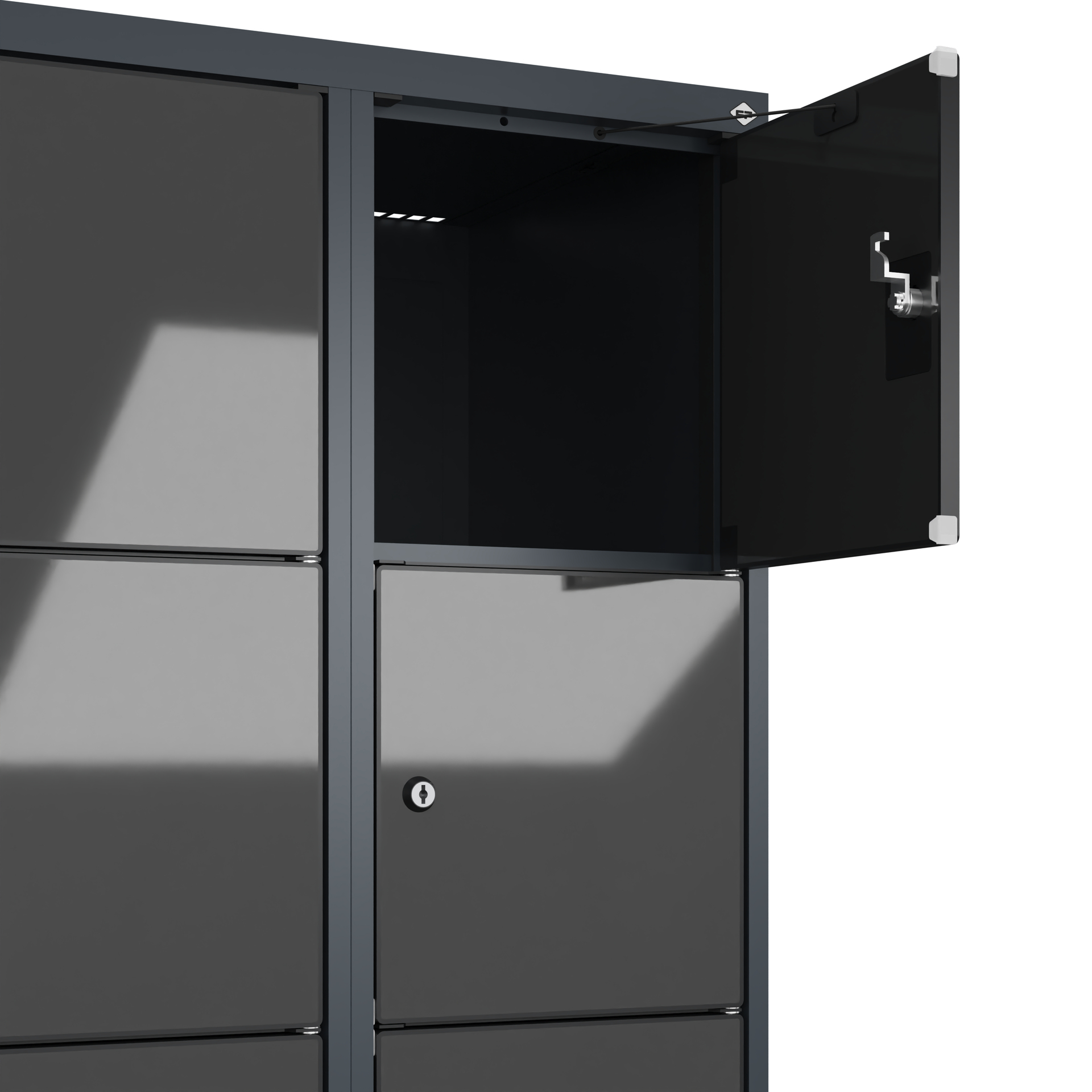C+P Schlie�fachschrank Evolo PLUS, F��e, 12 F�cher, 1950x600x500mm