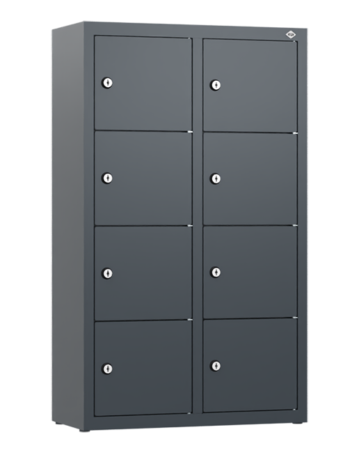 Handy-Garage XL mit 8 Fächern, wandhängend, RAL 7016 Anthrazit