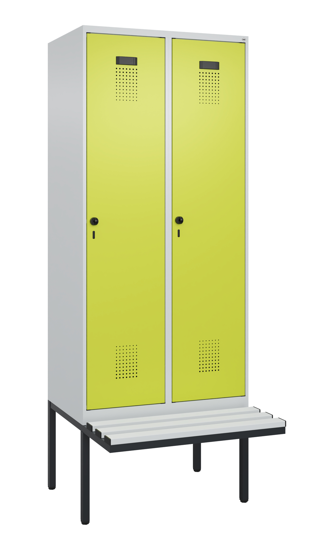 C+P Spind Evolo PLUS, Bank, 2 Abteile, 2120x800x81