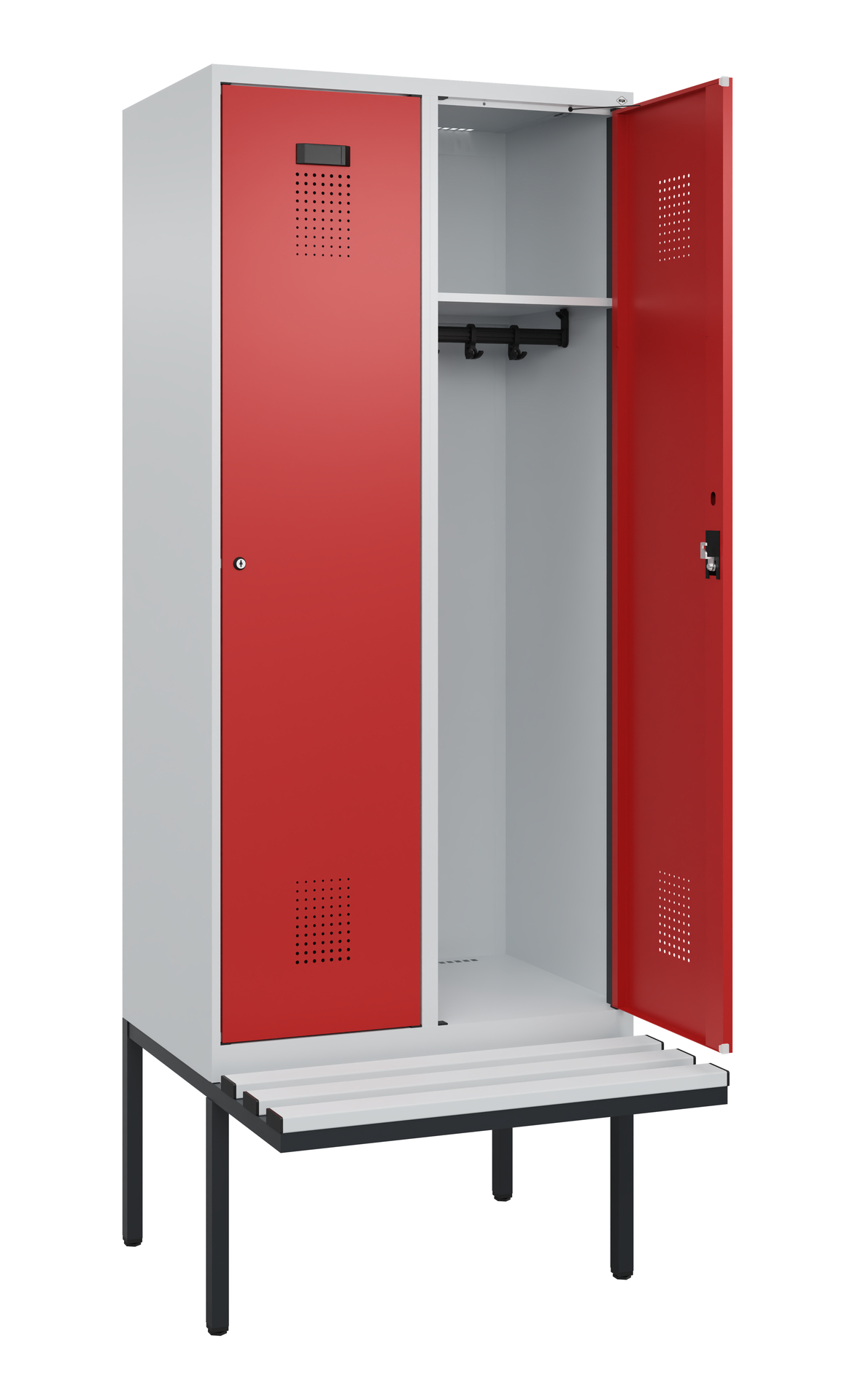 C+P Spind Evolo PLUS, Bank, 2 Abteile, 2120x800x81