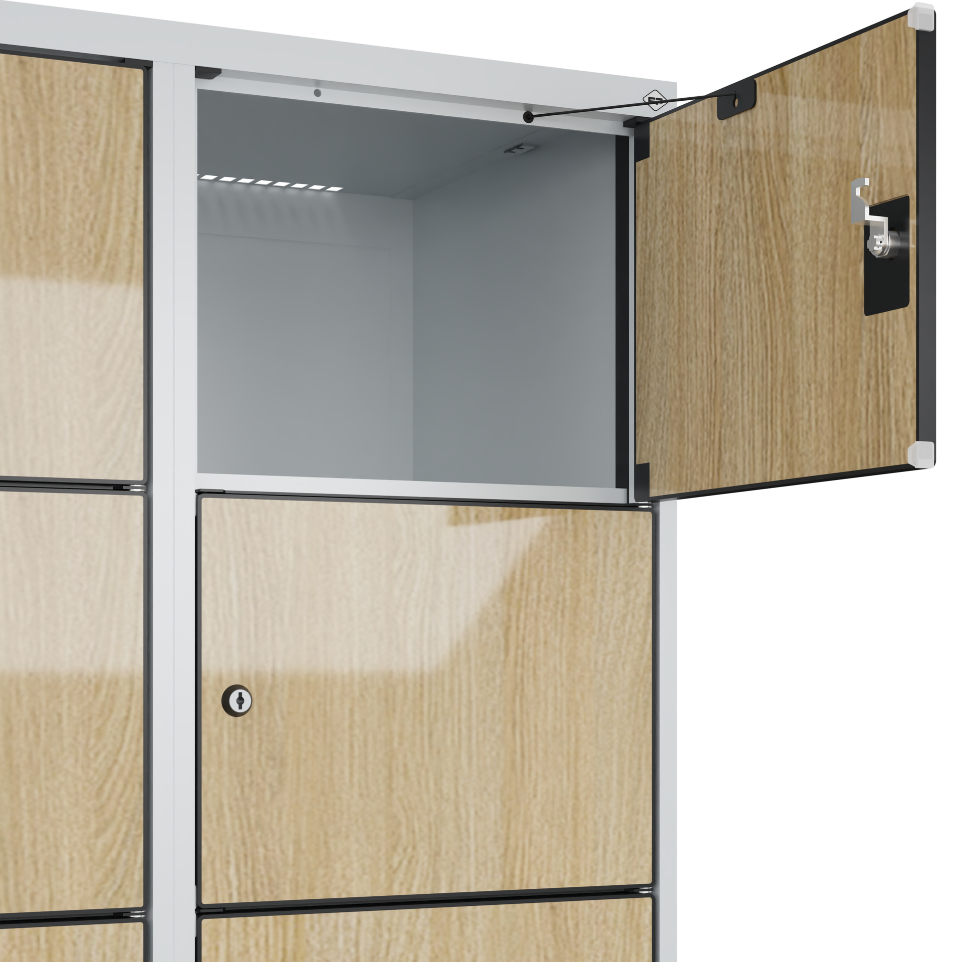 C+P Schlie�fachschrank Evolo PLUS, 12 F�cher, 1850x800x500mm