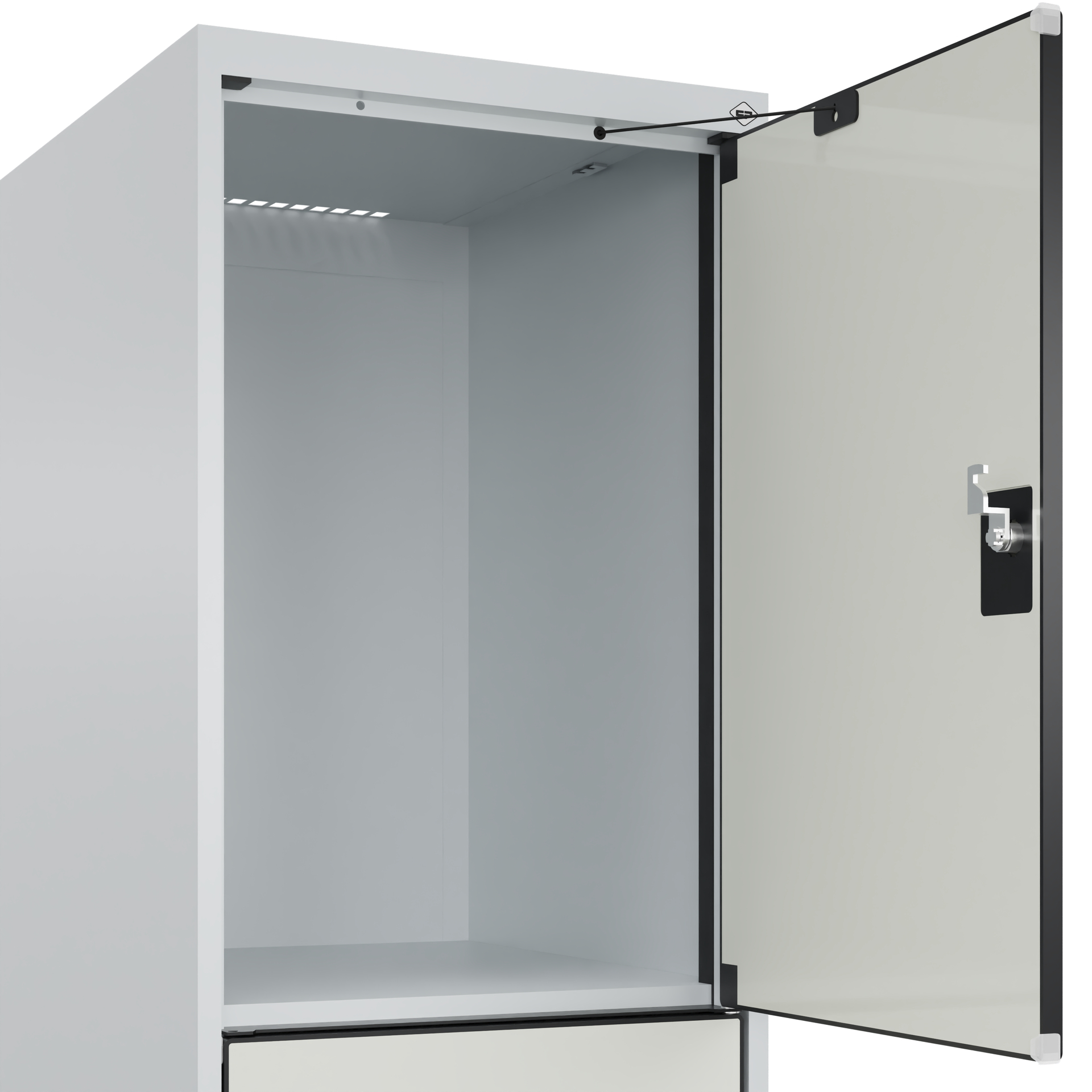 C+P Schlie�fachschrank Evolo PLUS, F��e, 3 F�cher, 1950x400x500mm