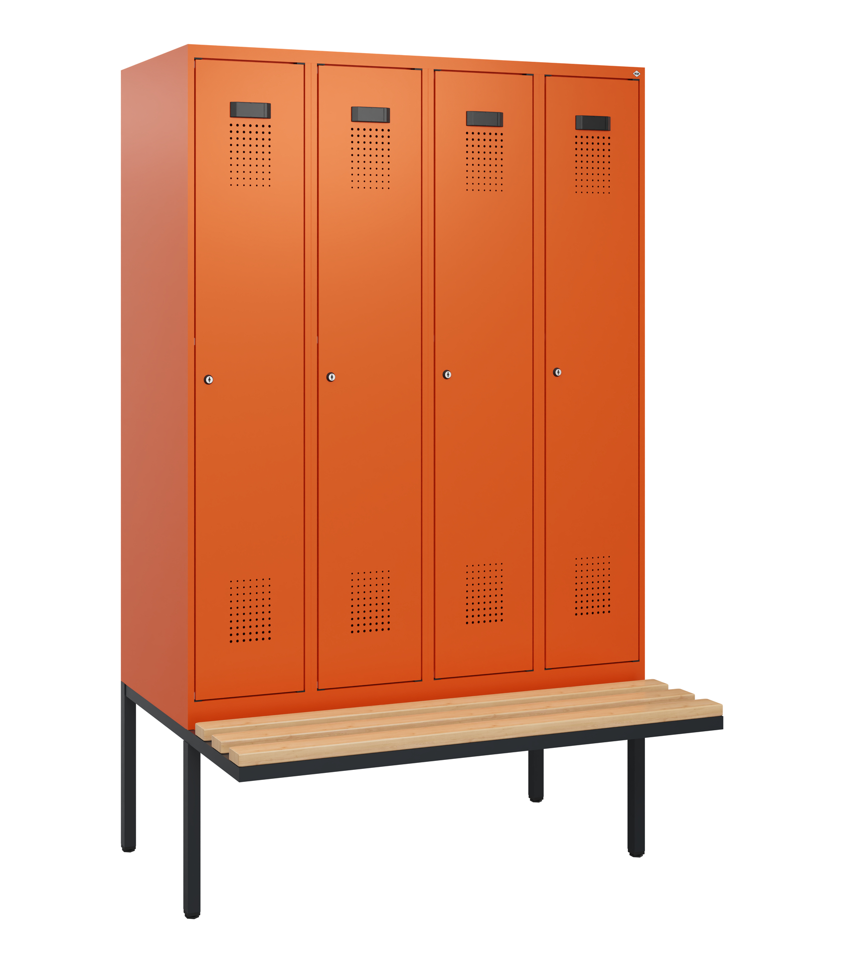 C+P Spind Evolo PLUS, Bank, 4 Abteile, 1950x1200x8