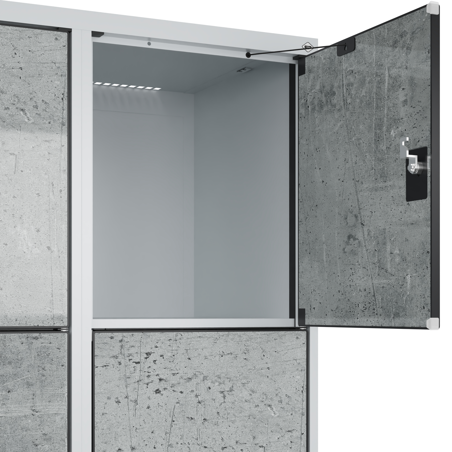 C+P Schlie�fachschrank Evolo PLUS, F��e, 8 F�cher, 1950x800x500mm