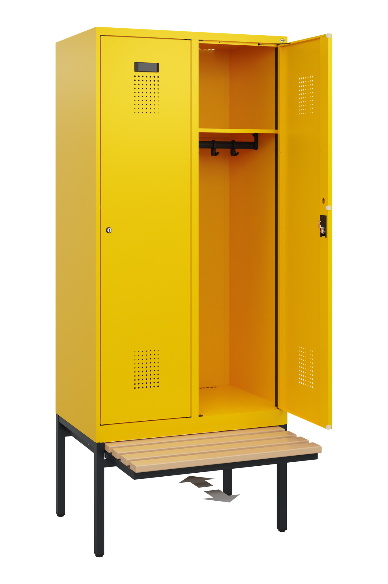 C+P Spind Evolo PLUS, Bank, 2 Abteile, 1950x800x815mm