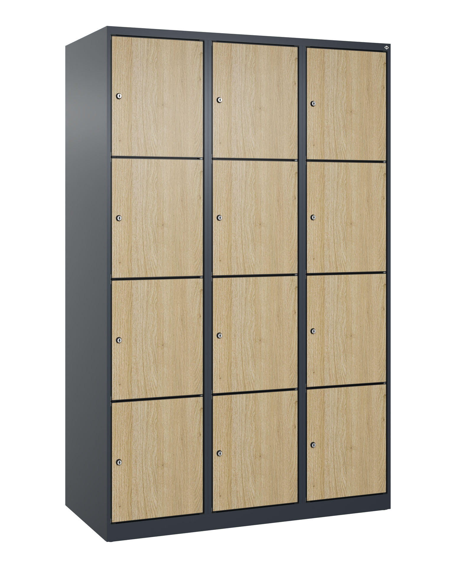 C+P Schlie�fachschrank Evolo PLUS, 12 F�cher, 1850x1200x500mm