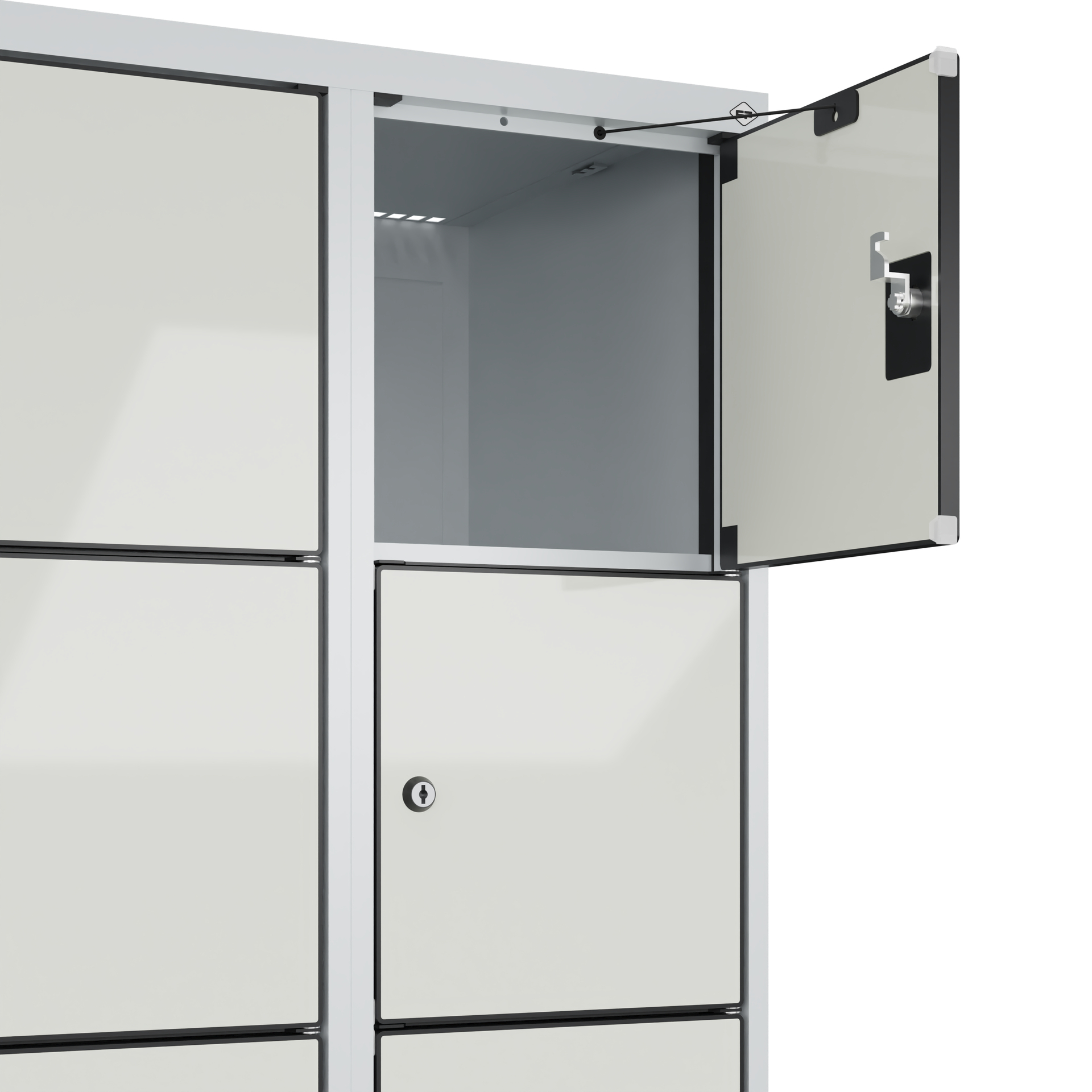 C+P Schlie�fachschrank Evolo PLUS, F��e, 24 F�cher, 1950x1200x500mm