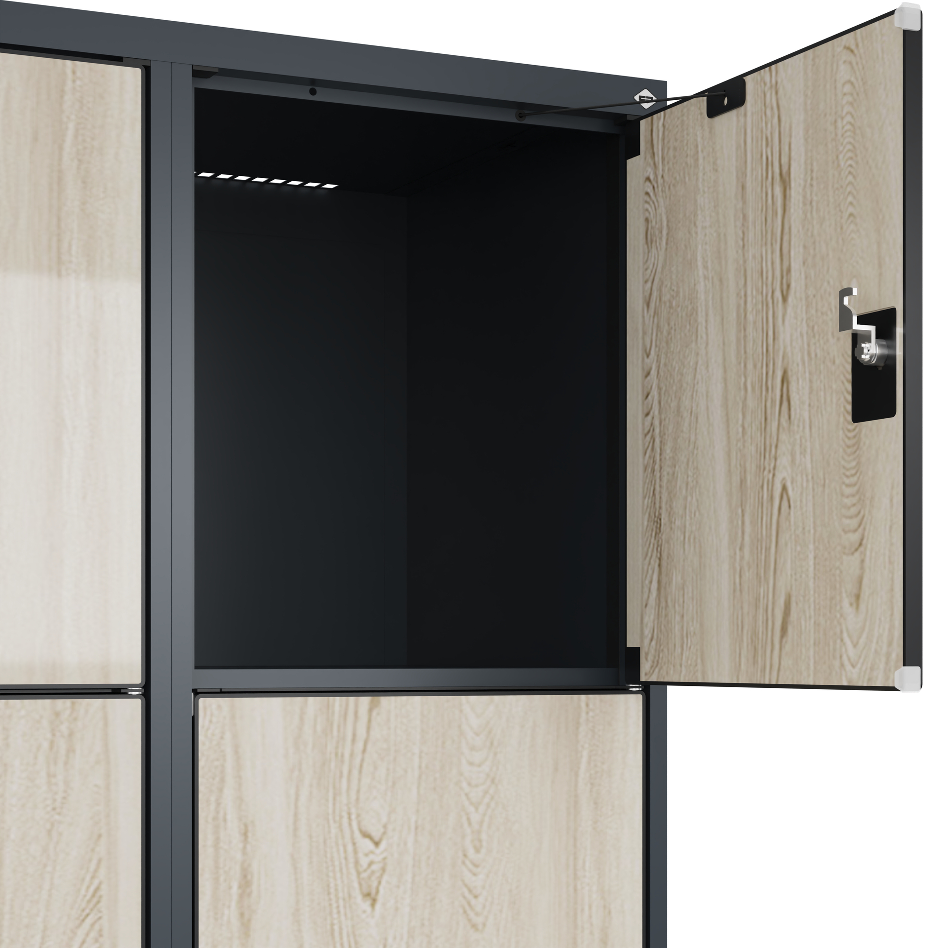 C+P Schlie�fachschrank Evolo PLUS, 12 F�cher, 1850x1200x500mm