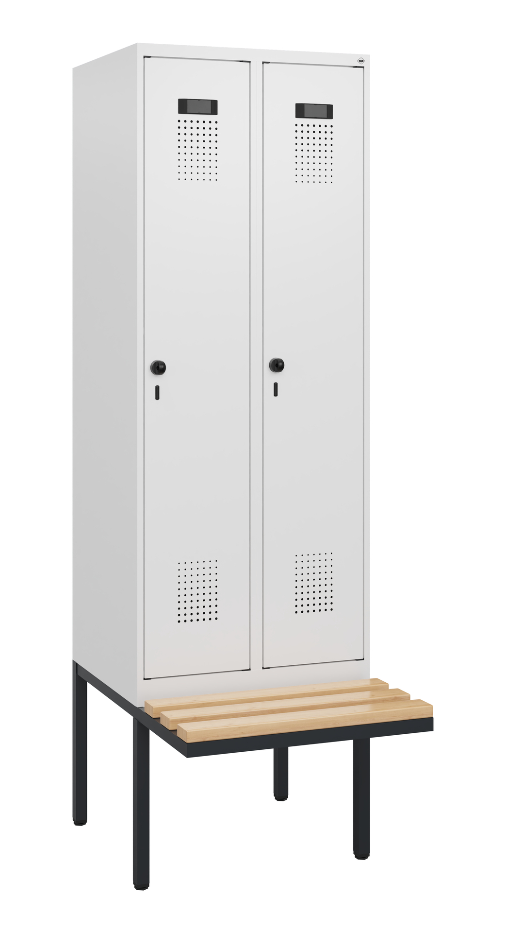 C+P Spind Evolo PLUS, Bank, 2 Abteile, 1950x600x81