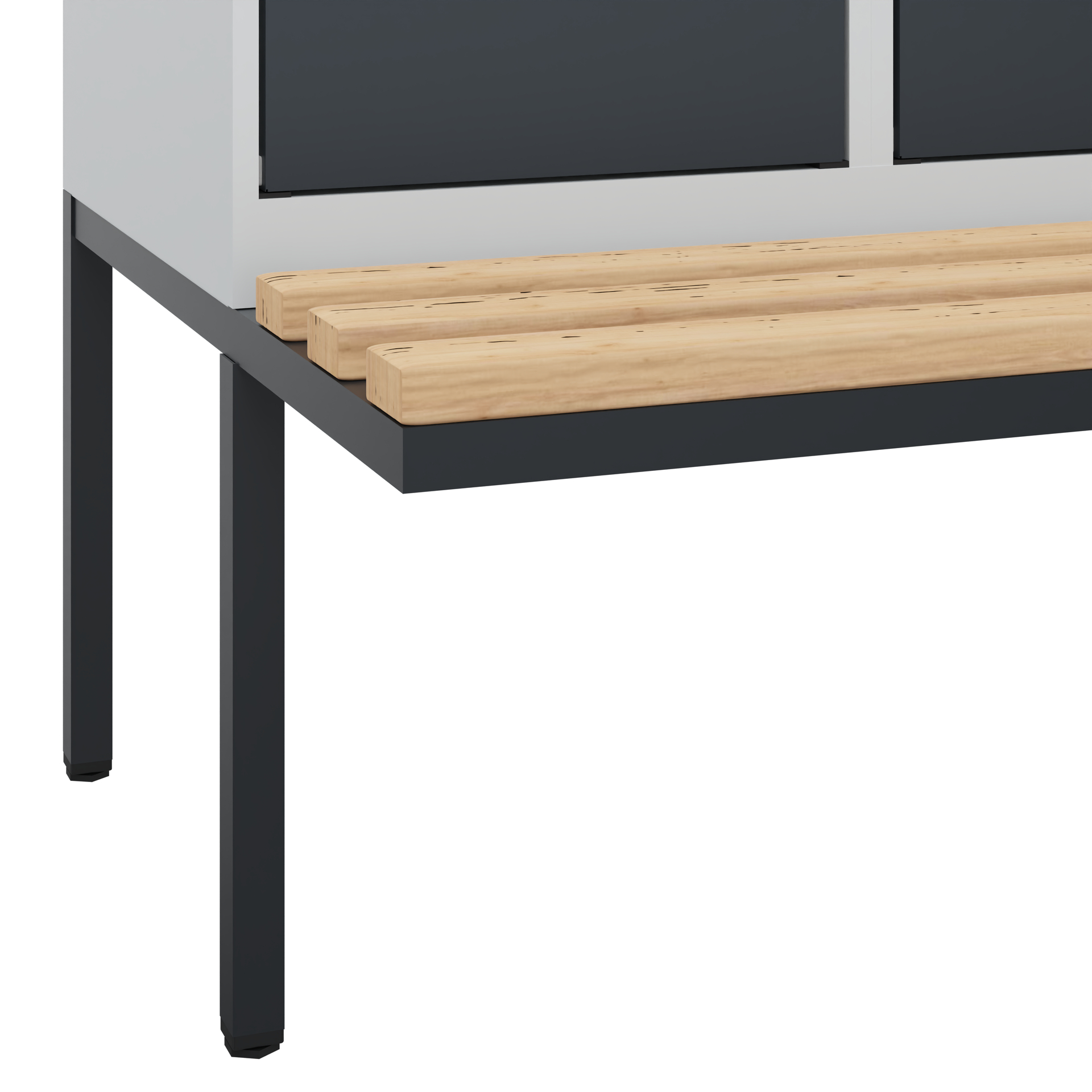 C+P Doppelstock-Spind Evolo PLUS, Bank, 2 Fächer, 