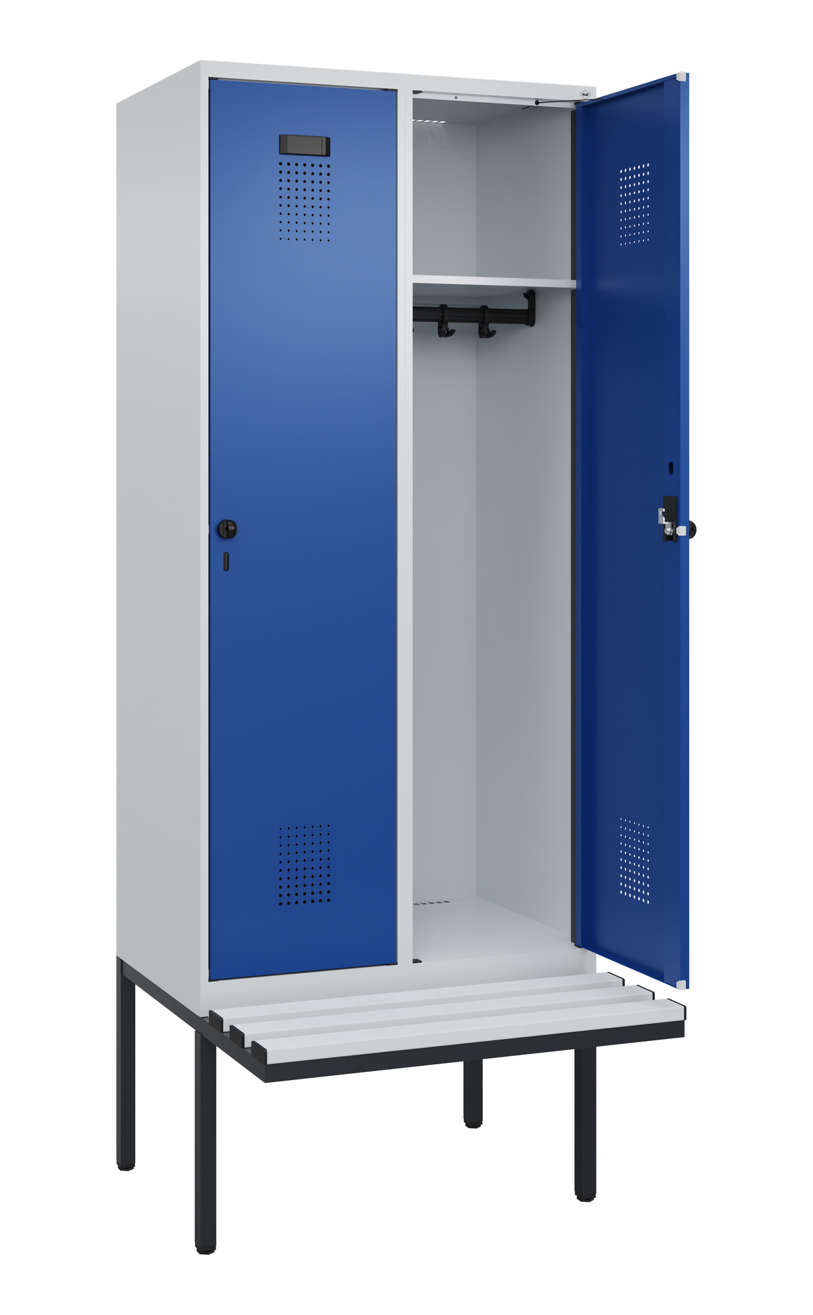 C+P Spind Evolo PLUS, Bank, 2 Abteile, 2120x800x81