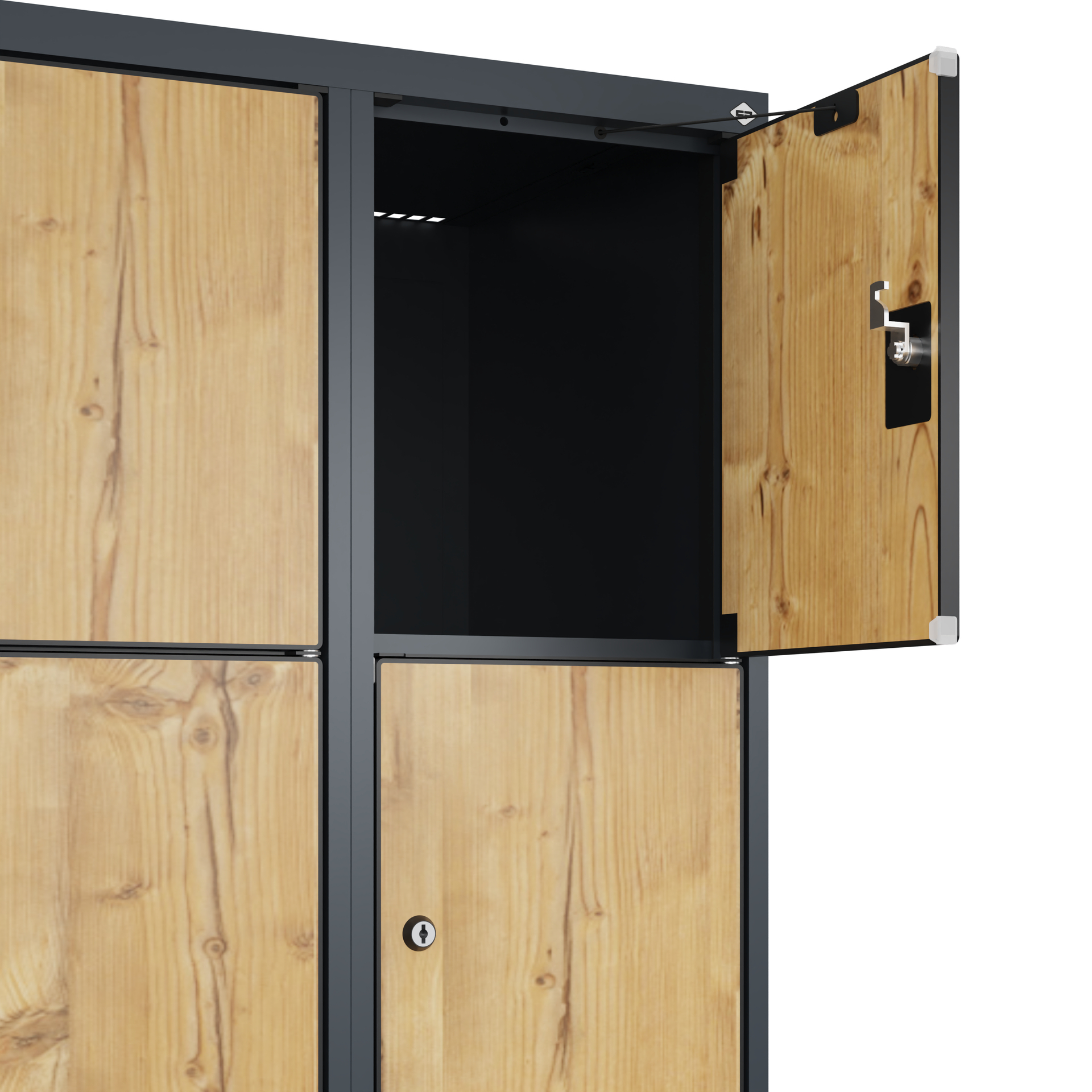 C+P Schlie�fachschrank Evolo PLUS, 15 F�cher, 1850x900x500mm