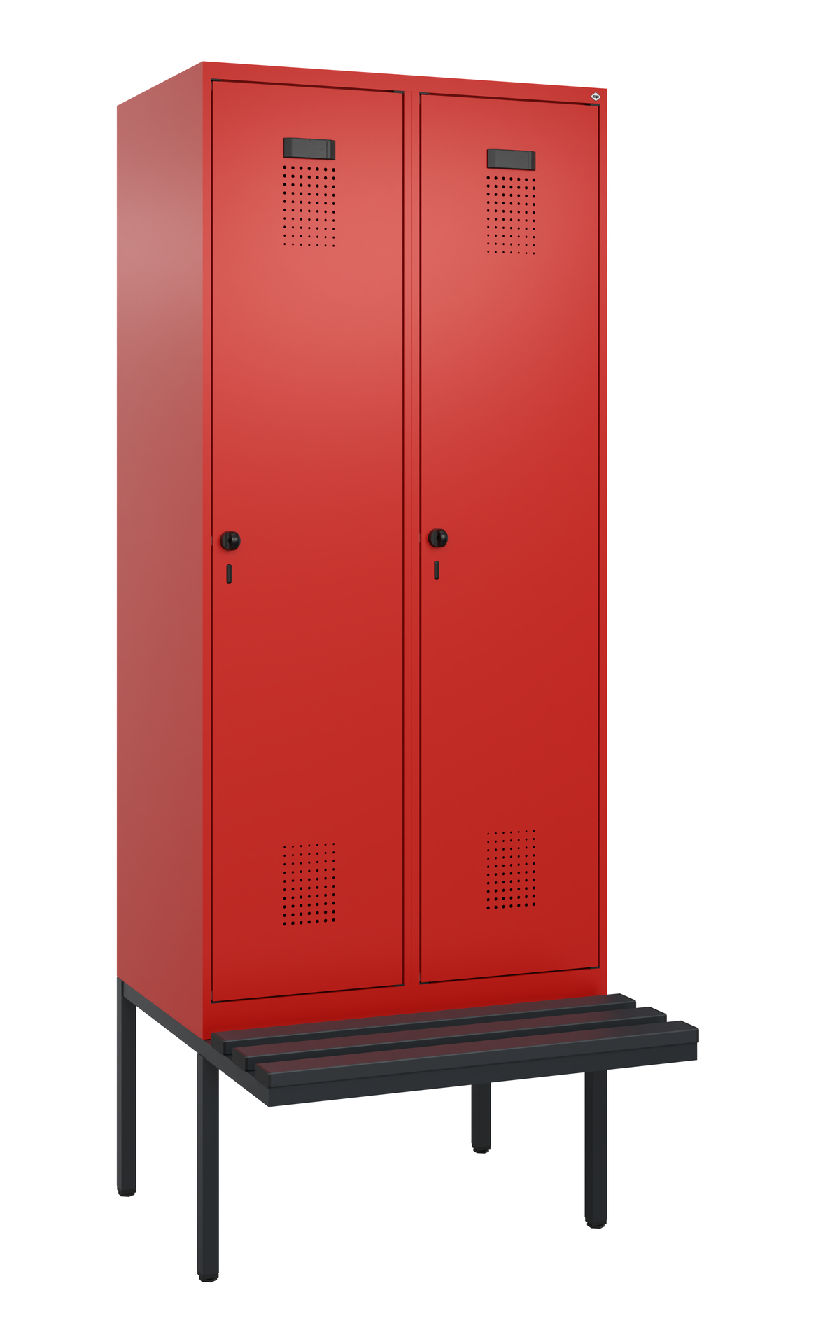 C+P Spind Evolo PLUS, Bank, 2 Abteile, 2120x800x81