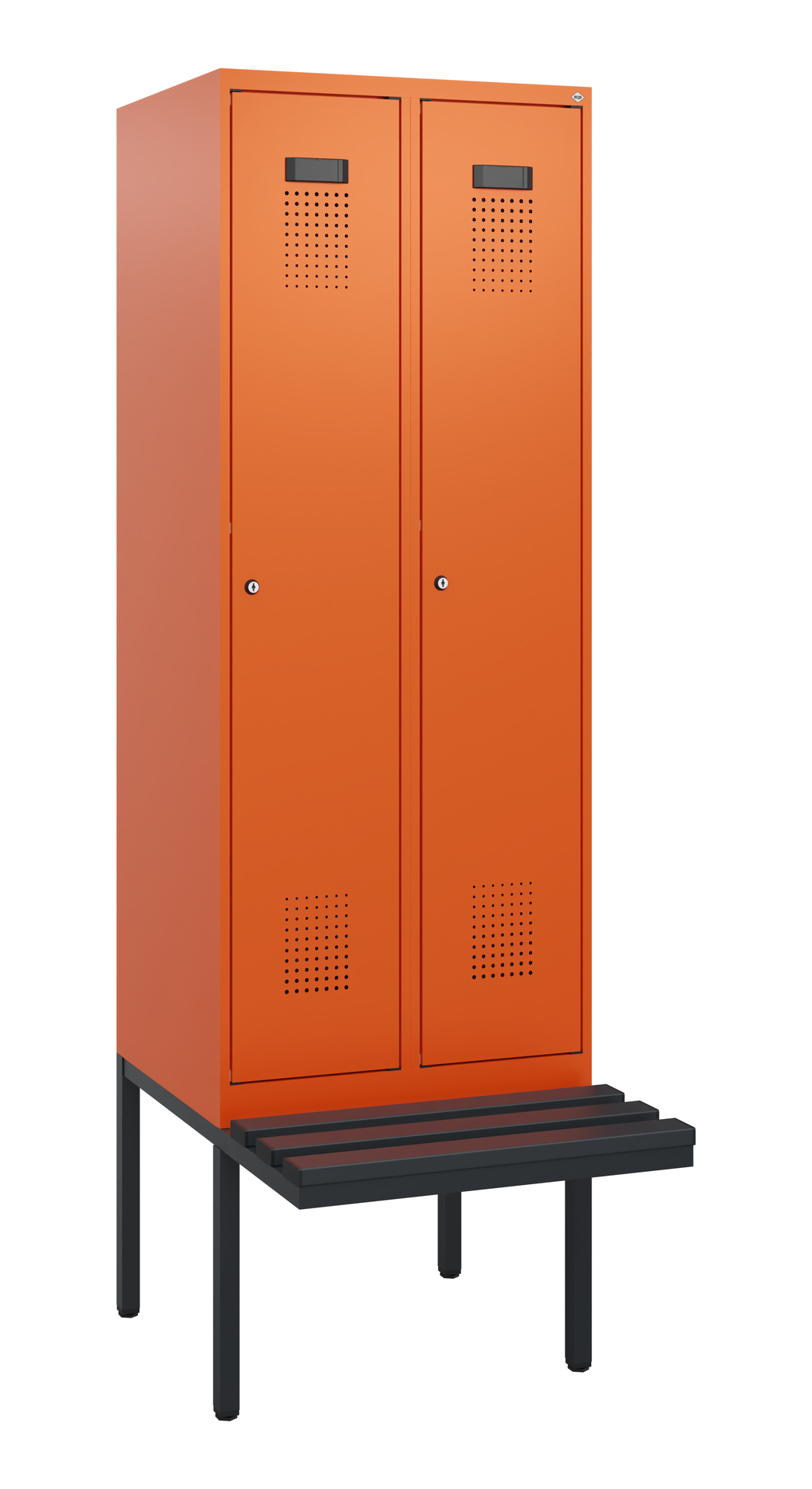 C+P Spind Evolo PLUS, Bank, 2 Abteile, 1950x600x81