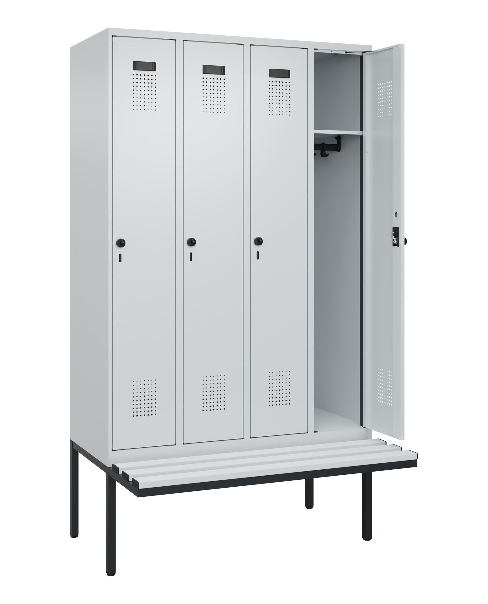 C+P Spind Evolo PLUS, Bank, 4 Abteile, 2120x1200x8