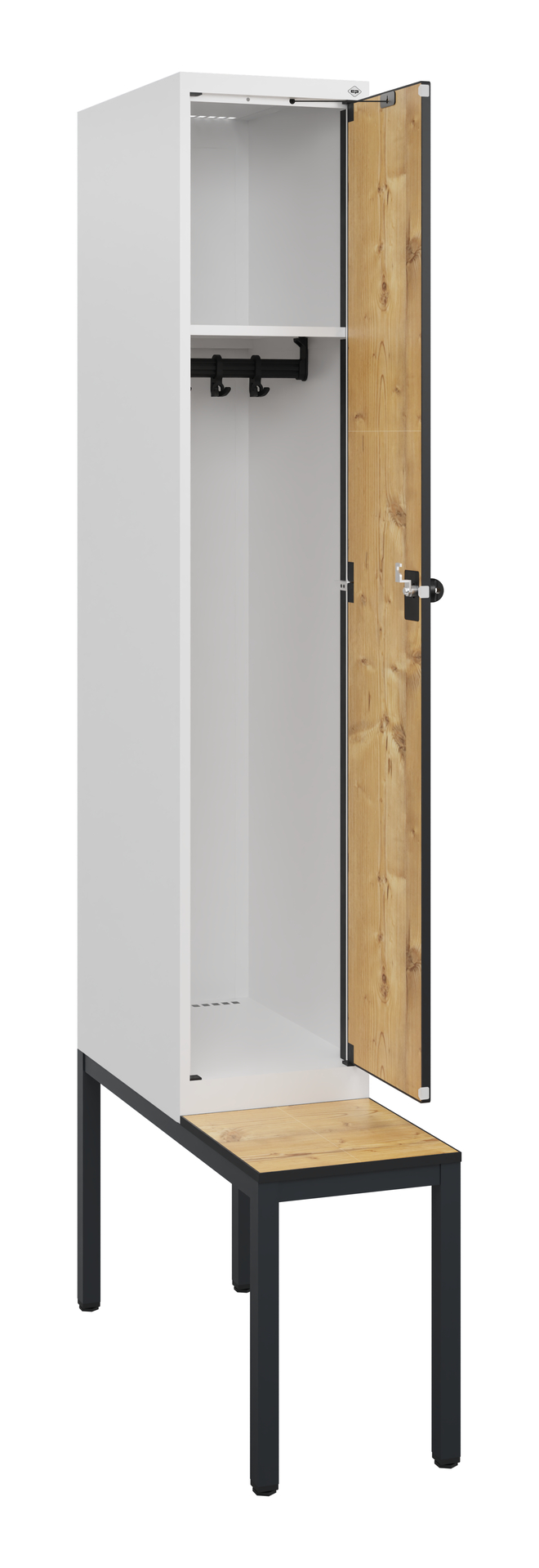 C+P Spind Evolo PLUS, Bank, 1 Abteil, 1950x300x815mm C+P Spind Evolo PLUS, Bank, 1 Abteil, 1950x300x815mm