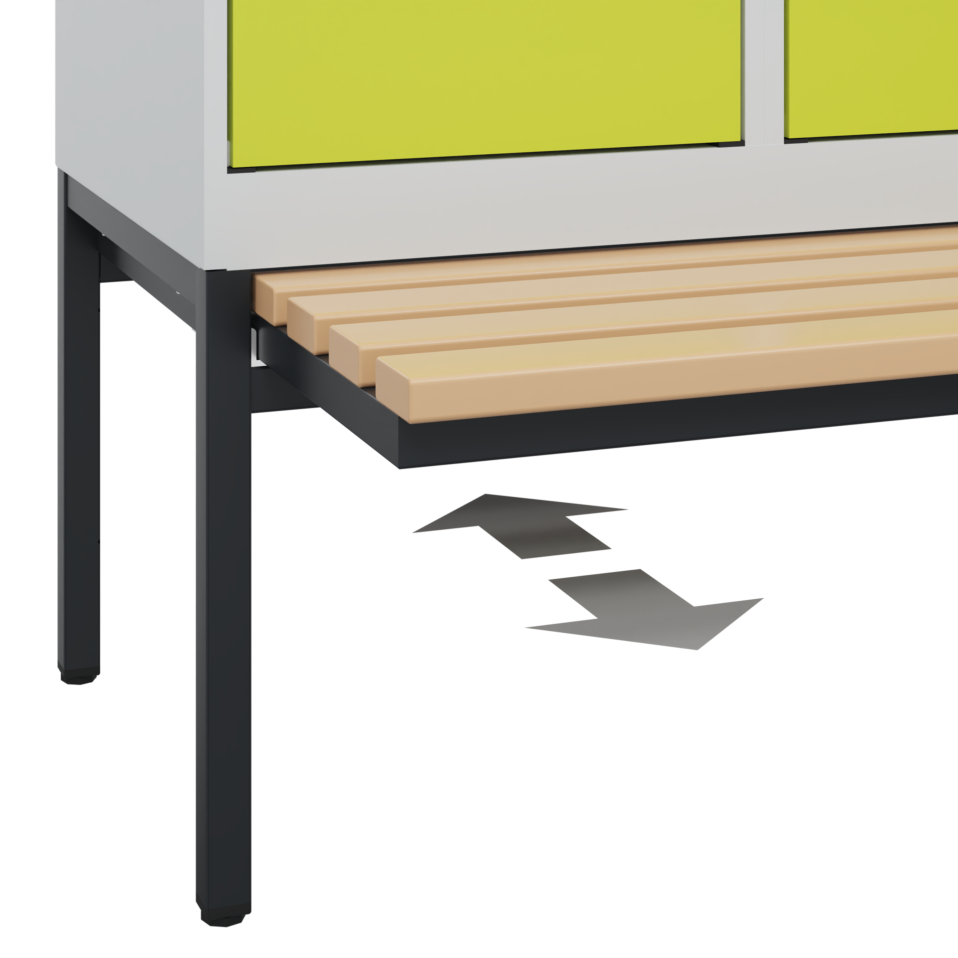 C+P Spind Evolo PLUS, Bank, 1 Abteil, 2120x400x815mm