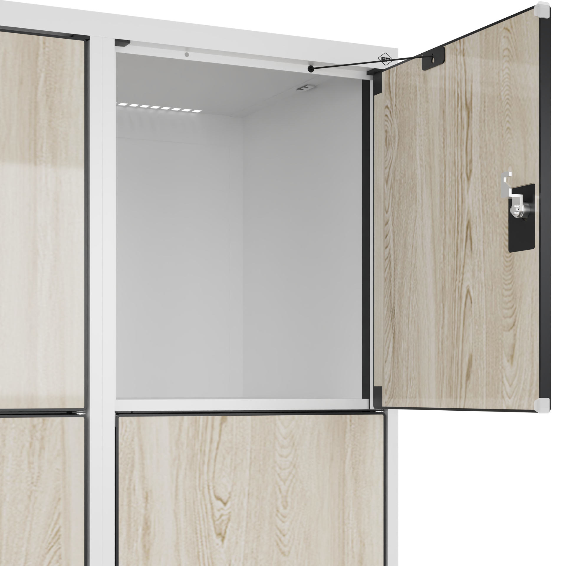 C+P Schlie�fachschrank Evolo PLUS, 12 F�cher, 1850x1200x500mm