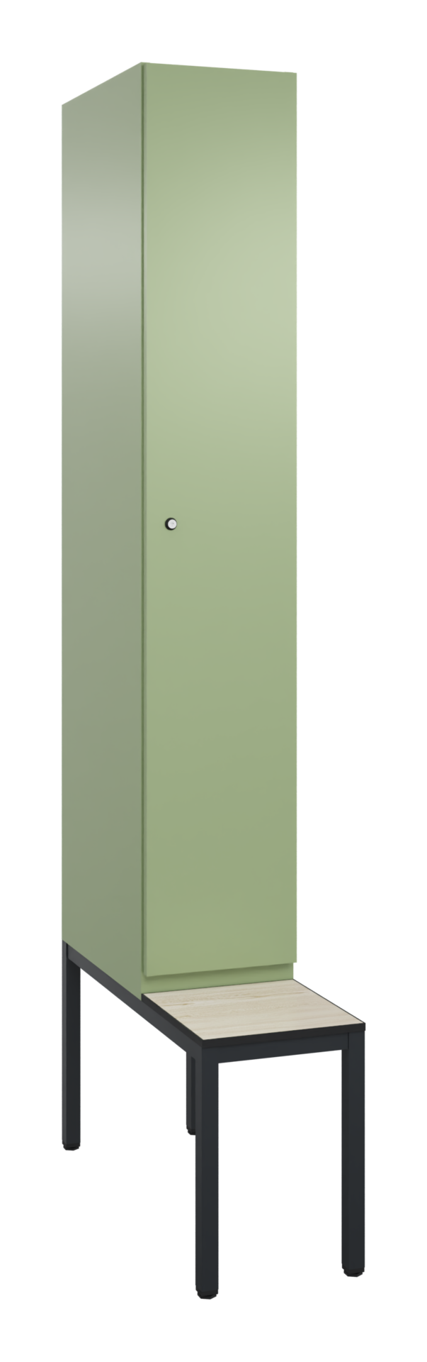 C+P Spind, Cambio, 1 Abteil, Bank, 2120x300x815mm, 9016/VK427