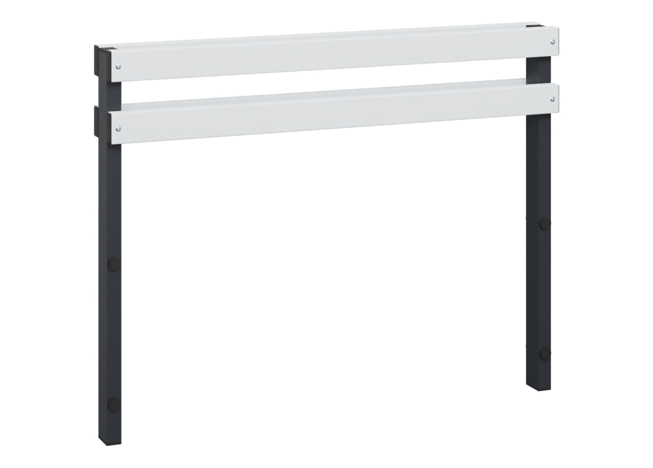 C+P Rückenlehne Solid, 774x1000x102mm, 7021/Lichtgrau