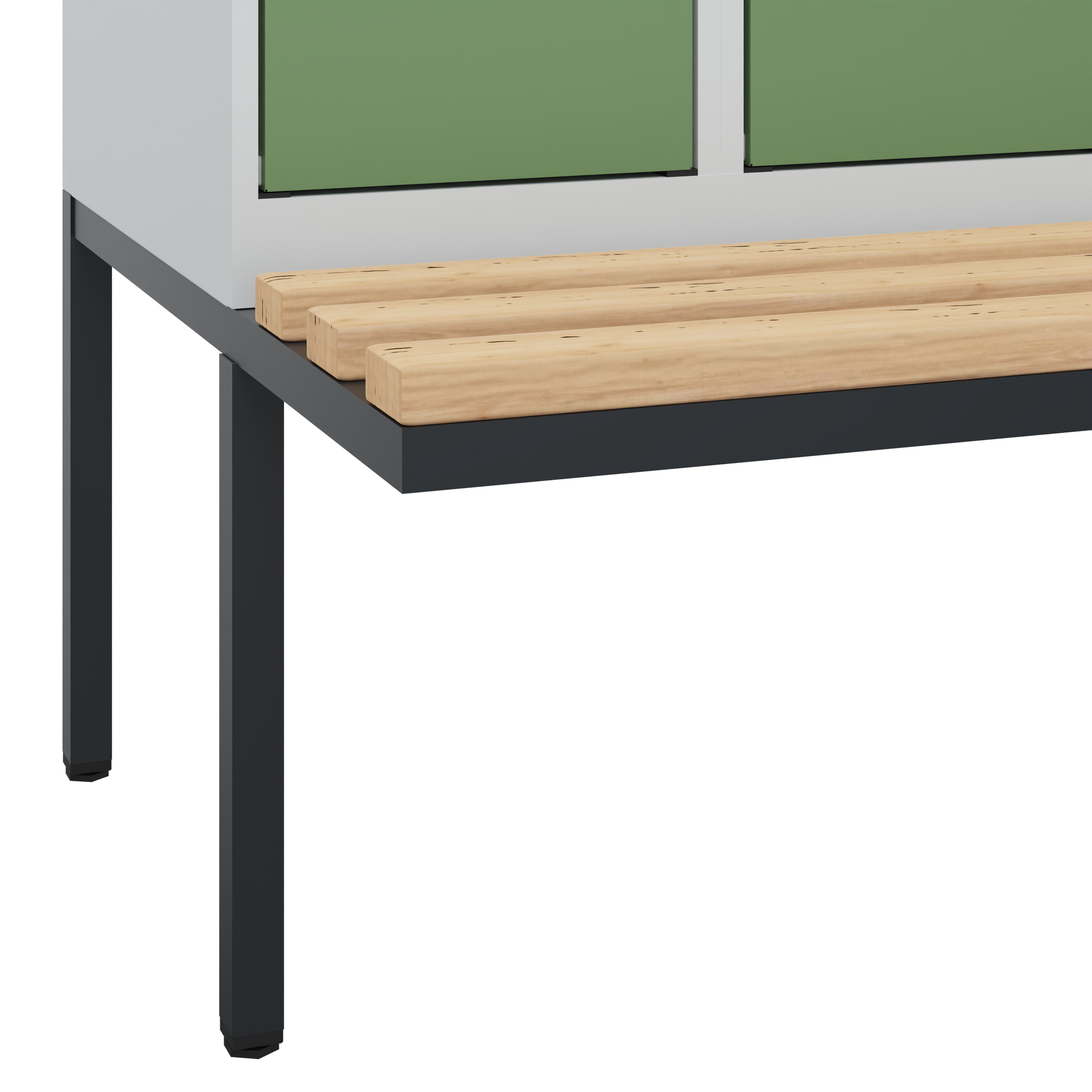 C+P Spind Evolo PLUS, Bank, 3 Abteile, 2120x900x81