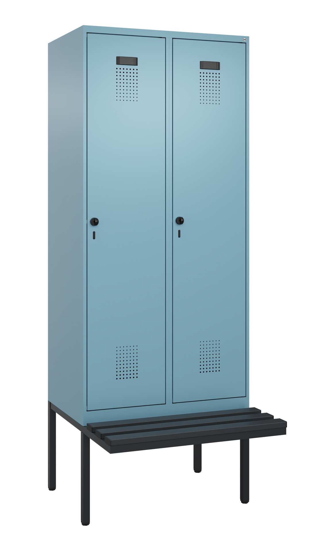 C+P Spind Evolo PLUS, Bank, 2 Abteile, 2120x800x81