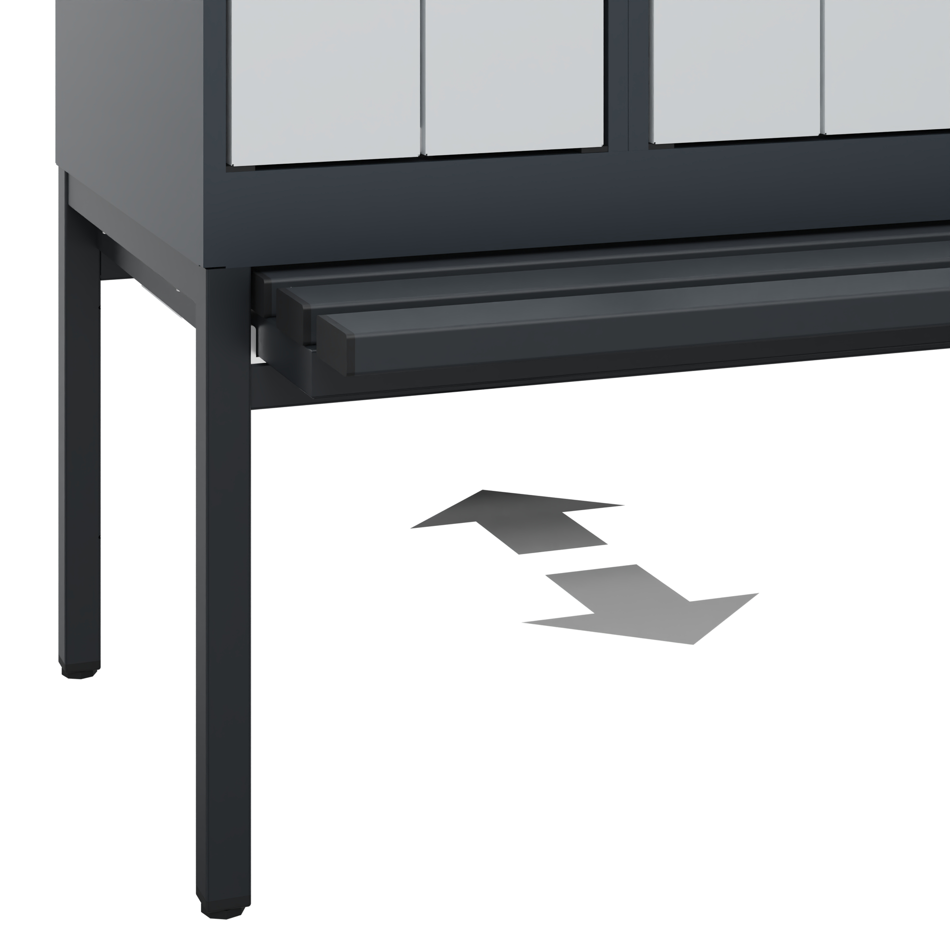 C+P Z-Spind Evolo PLUS, Bank, 2 Fächer, 2120x300x815mm