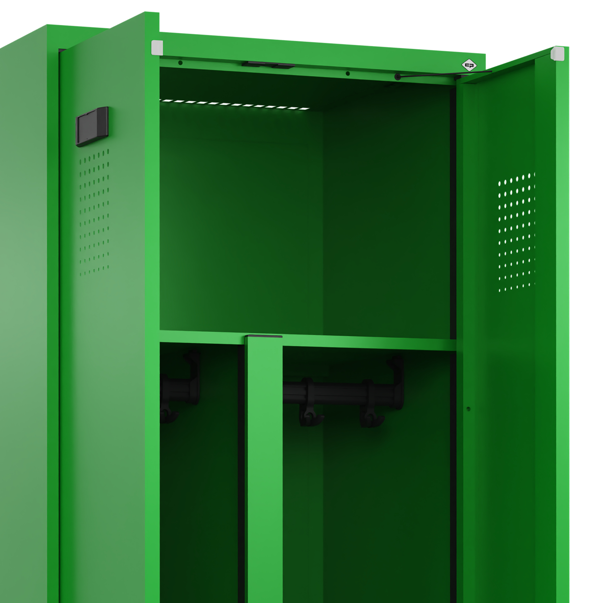 C+P PSA Doppel-Spind Evolo PLUS, Gestell, 2 Abteil