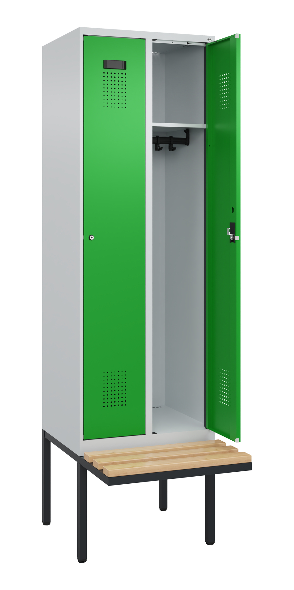 C+P Spind Evolo PLUS, Bank, 2 Abteil, 2120x600x815