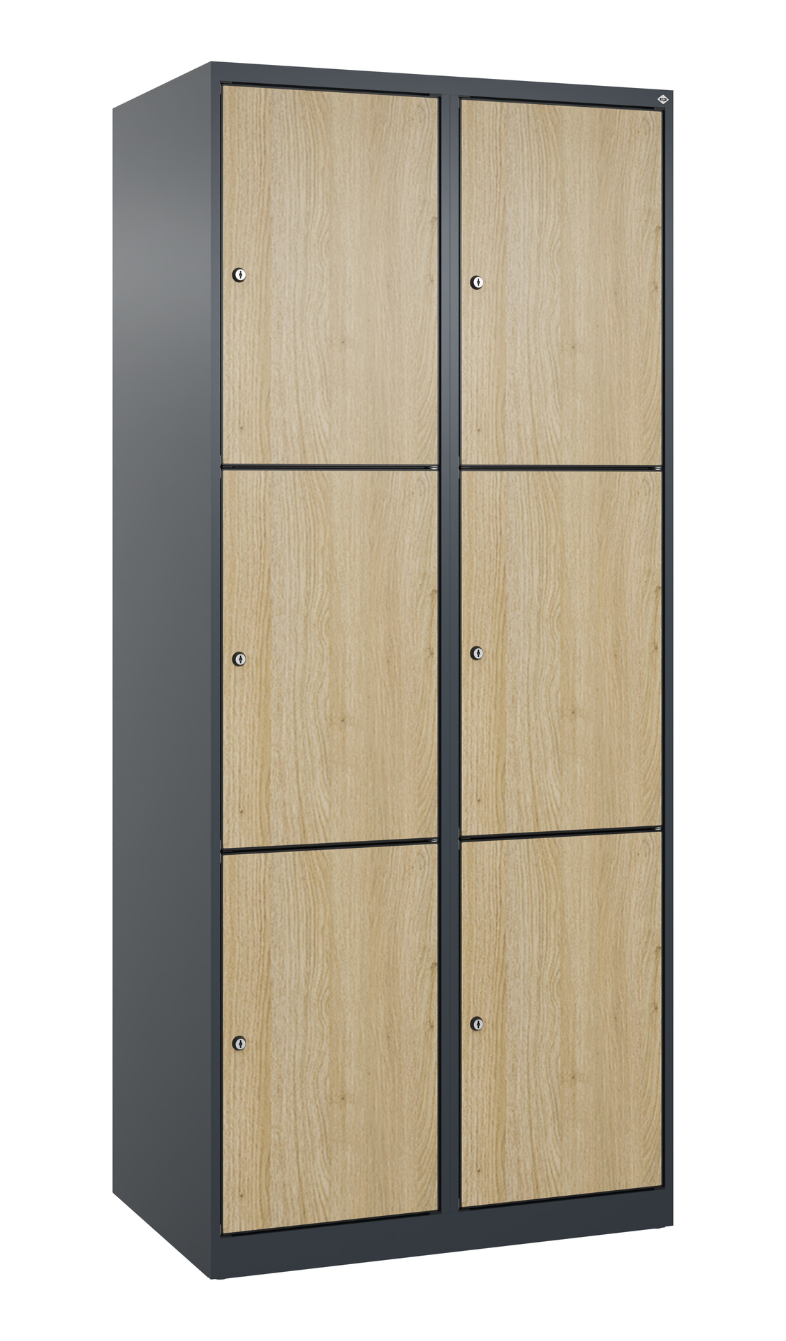 C+P Schlie�fachschrank Evolo PLUS, 6 F�cher, 1850x800x500mm
