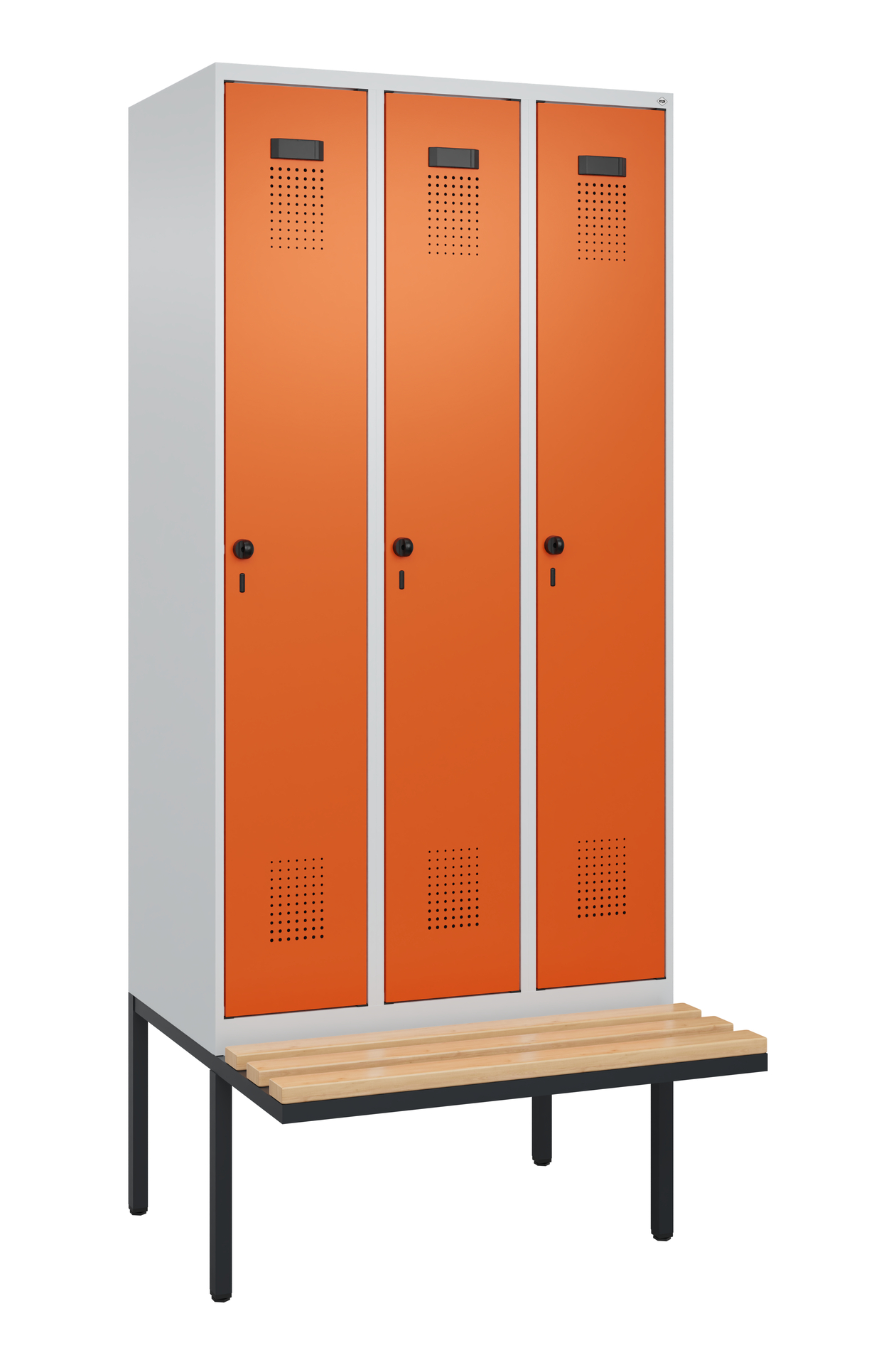 C+P Spind Evolo PLUS, Bank, 3 Abteile, 2120x900x81