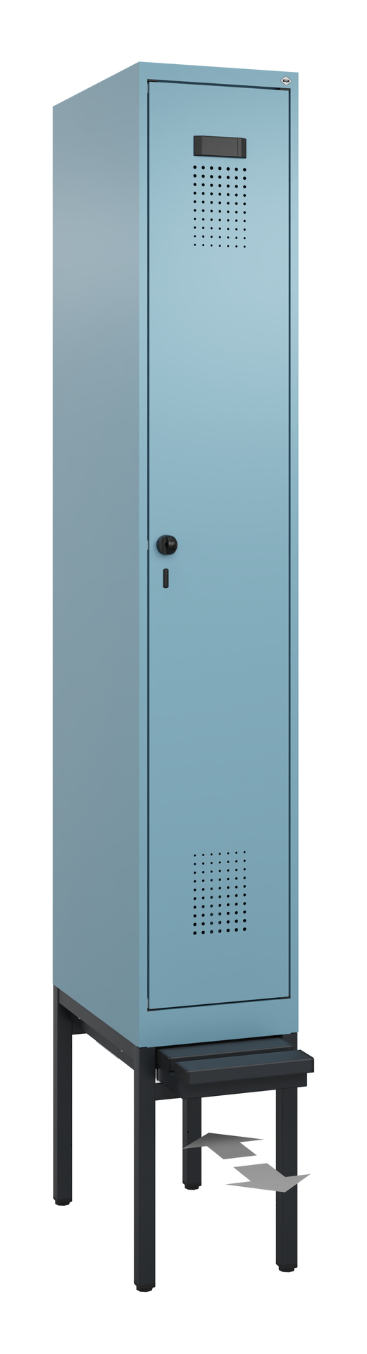C+P Spind Evolo PLUS, Bank, 1 Abteil, 2120x300x815mm